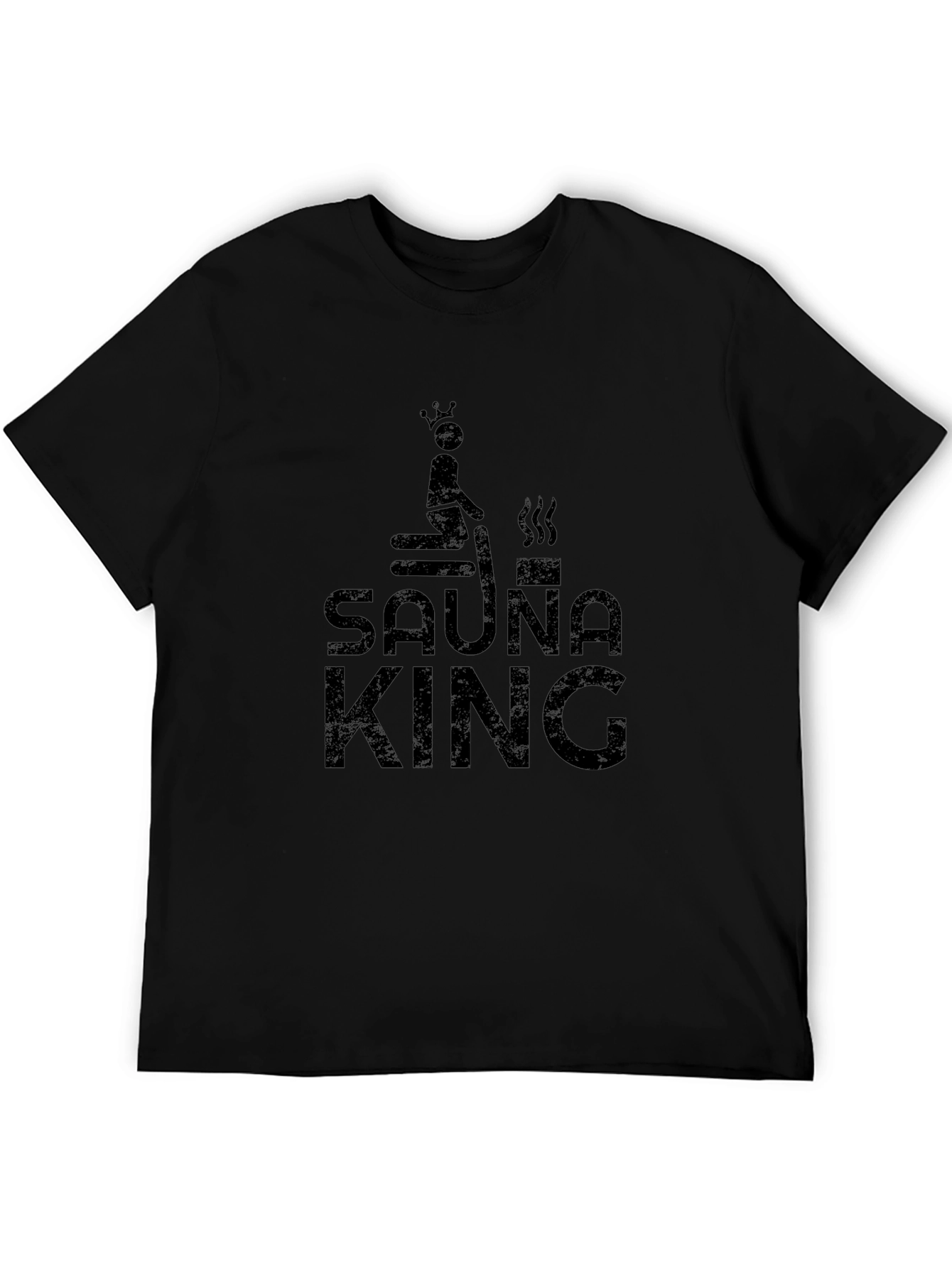 Sauna King Black T-Shirt - Relax in Style