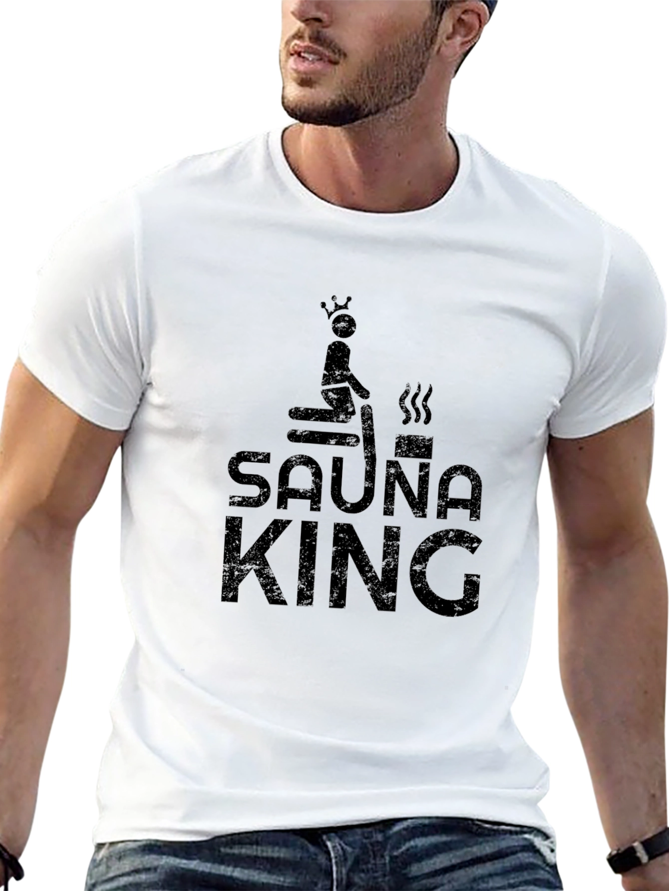 Sauna King Black T-Shirt - Relax in Style