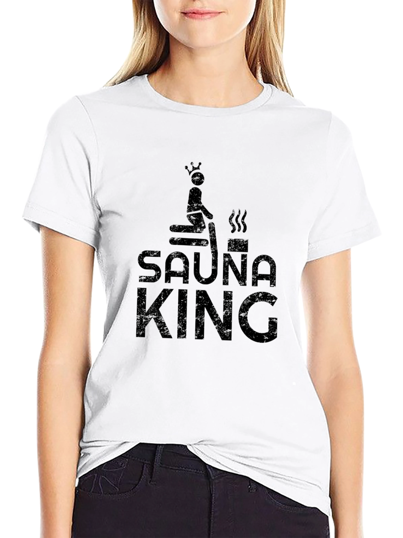 Sauna King Black T-Shirt - Relax in Style