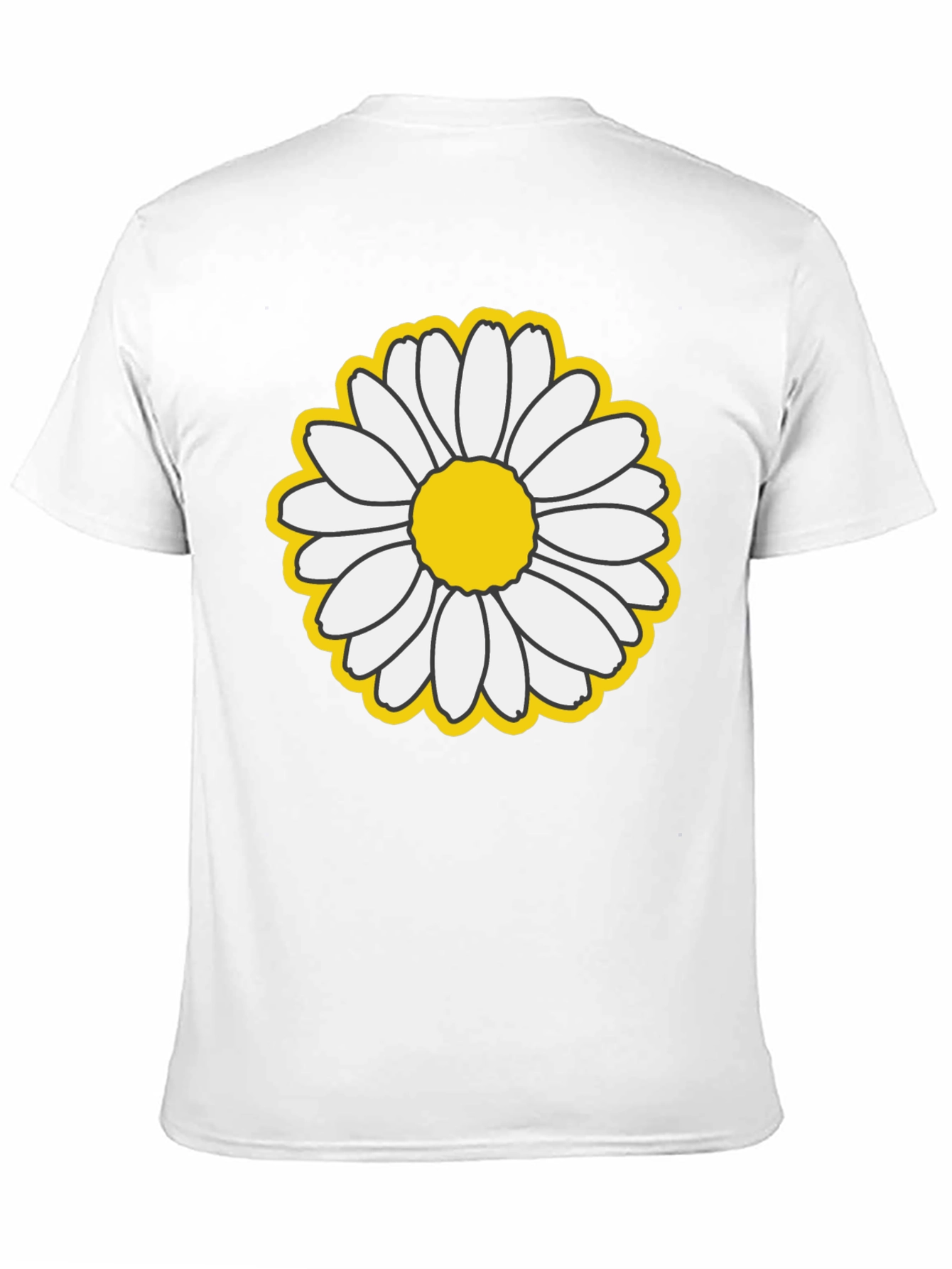 Daisy Graphic T-Shirt - Black Cotton Blend