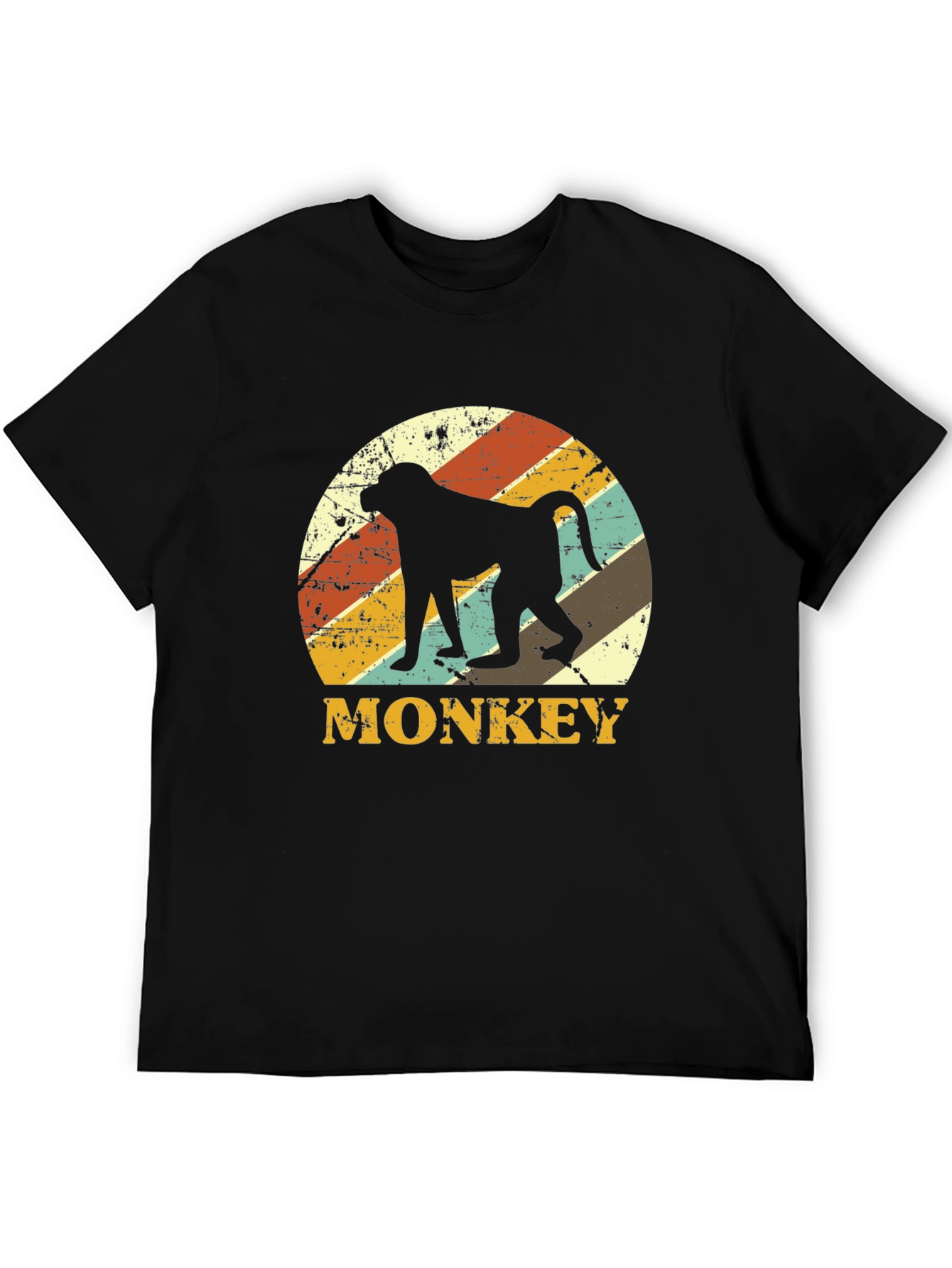 Retro Monkey Silhouette Graphic Tee