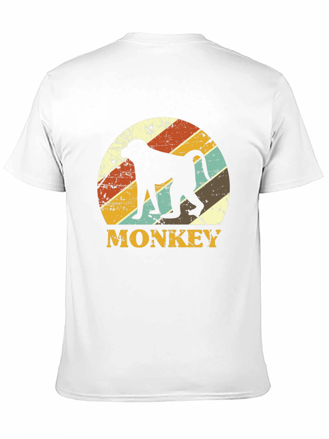 Retro Monkey Silhouette Graphic Tee