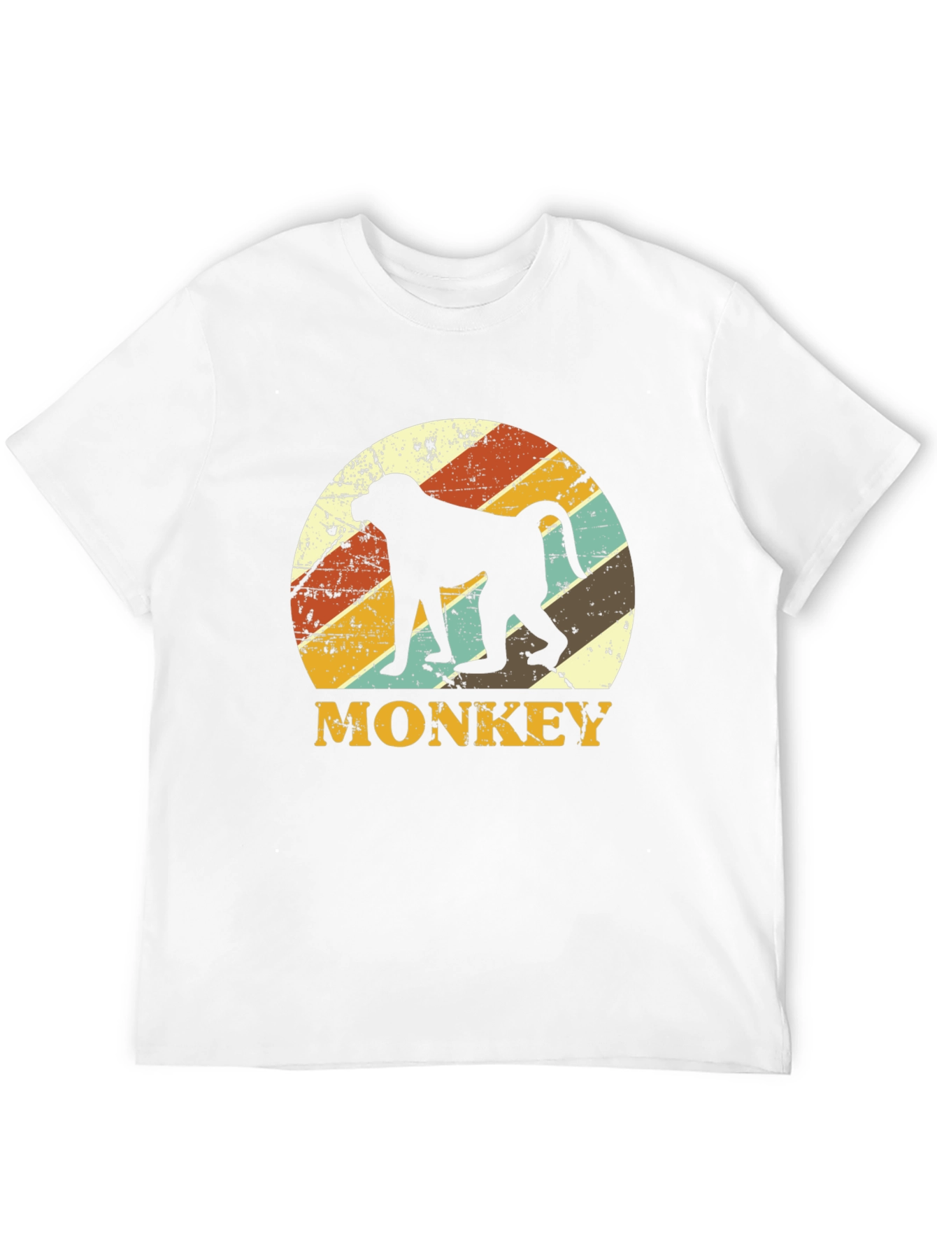 Retro Monkey Silhouette Graphic Tee