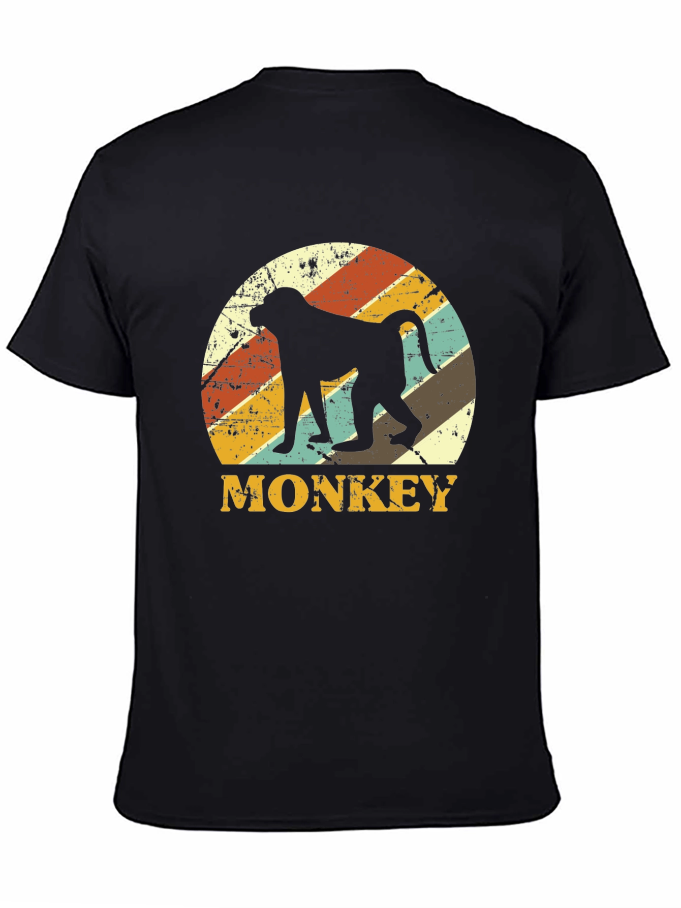 Retro Monkey Silhouette Graphic Tee