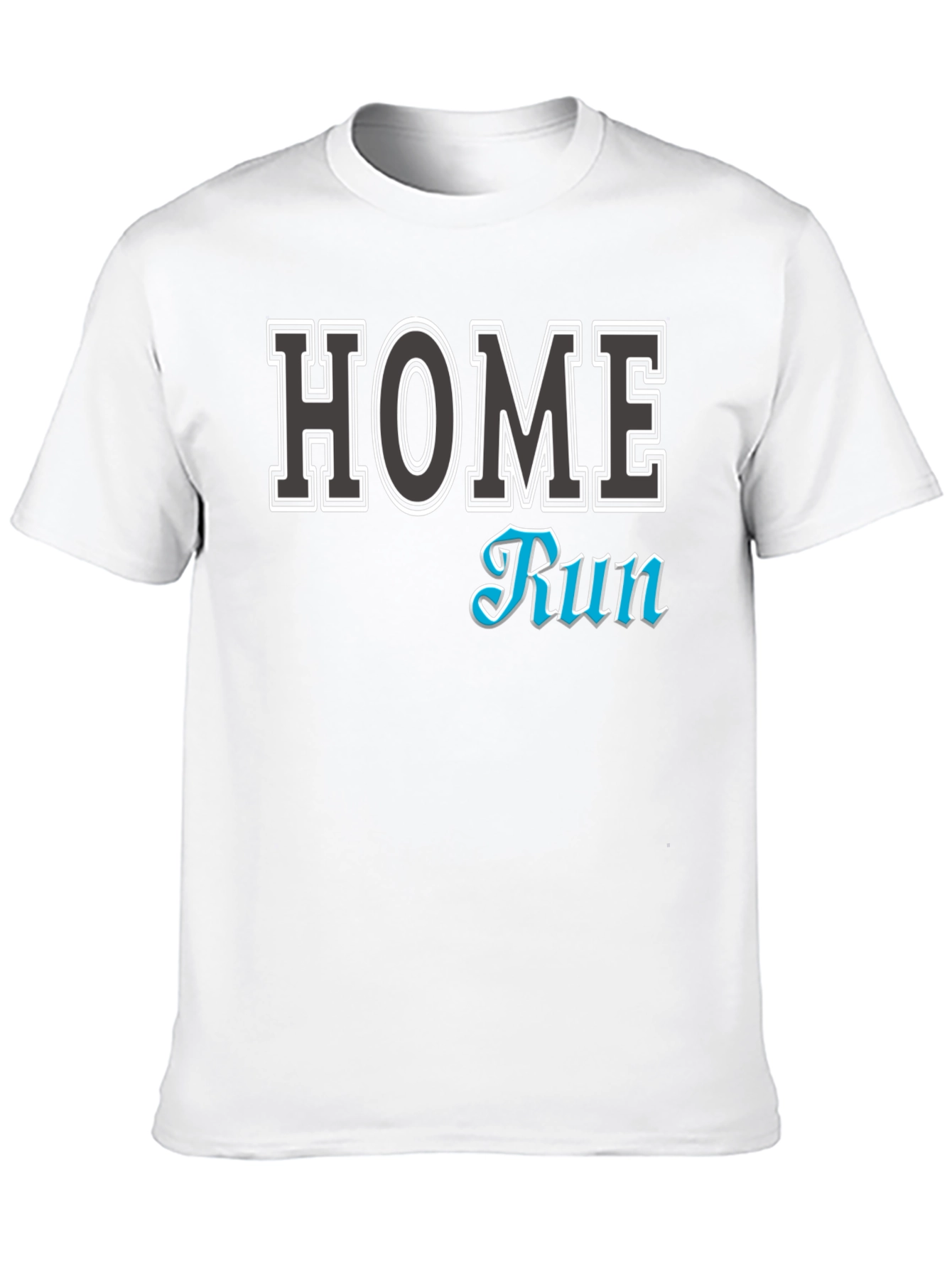 Home Run Black Graphic T-Shirt