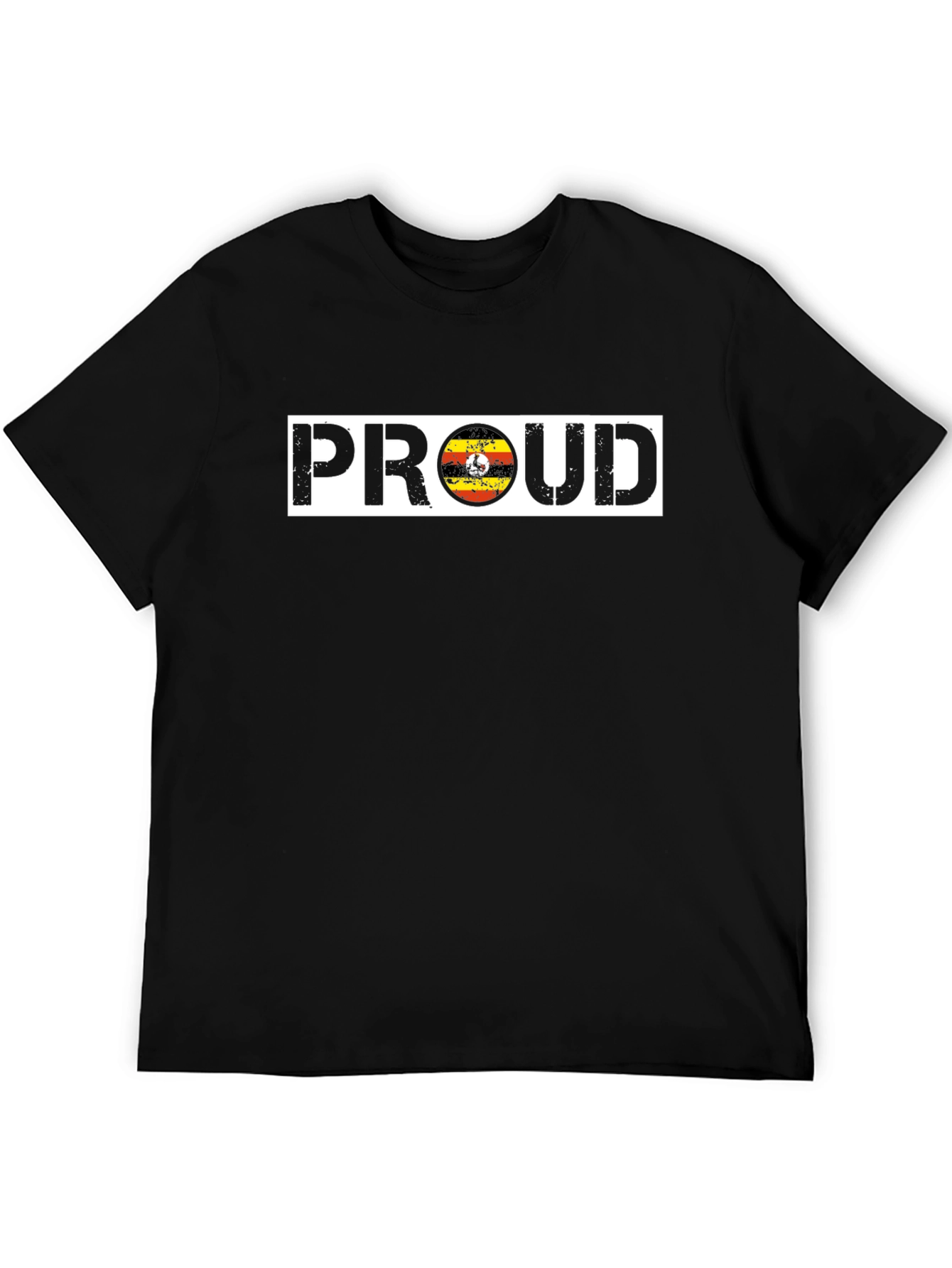 Ugandan Proud T-Shirt - Black Crew Neck Tee