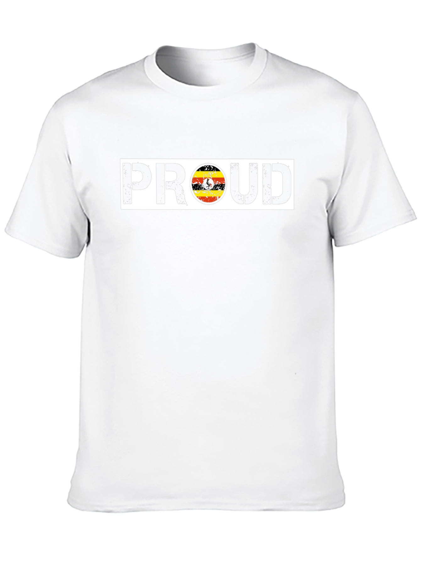 Ugandan Proud T-Shirt - Black Crew Neck Tee