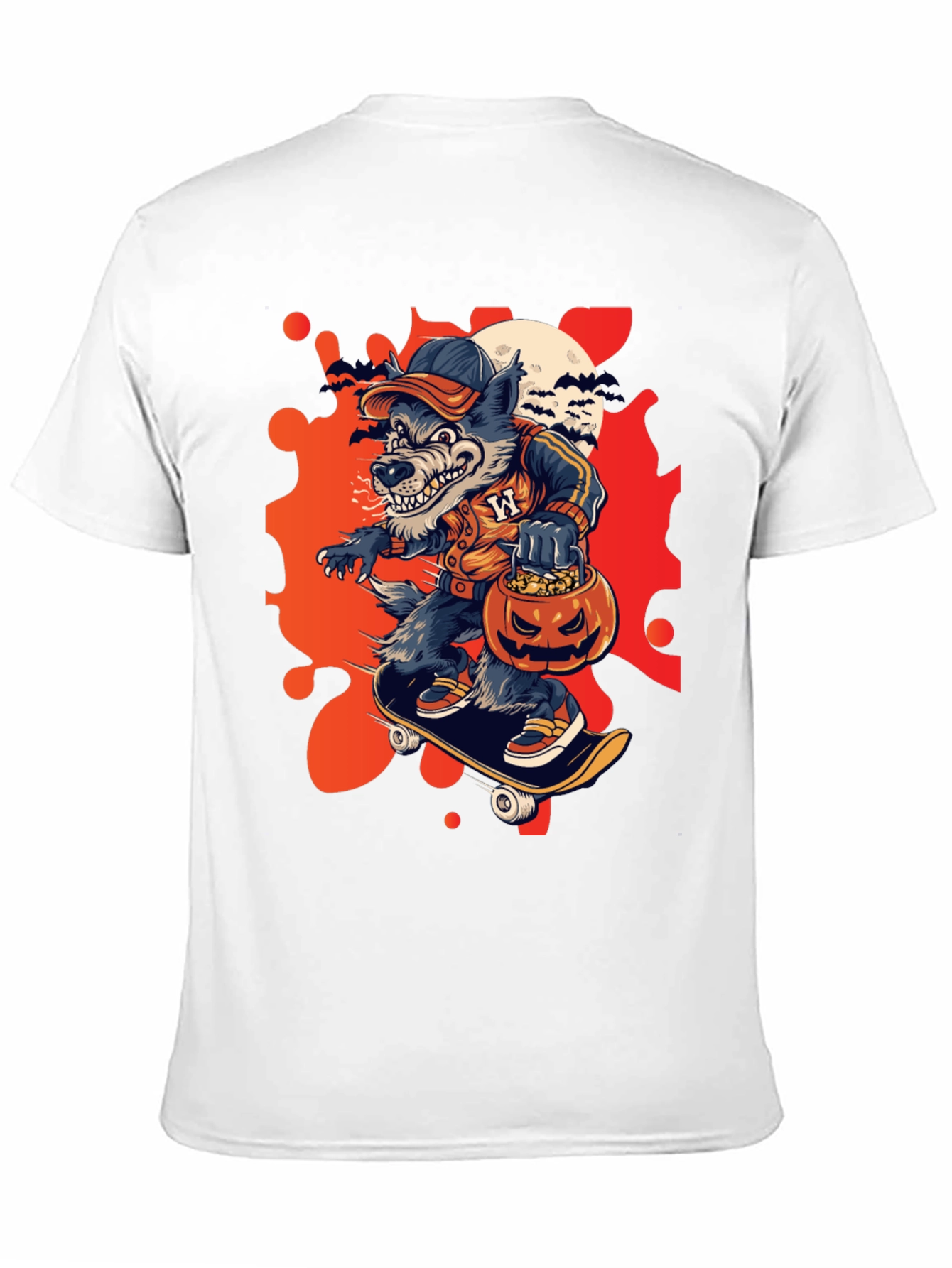 Halloween Werewolf Skate Tee