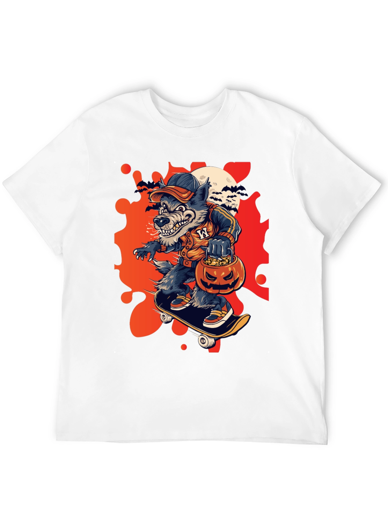 Halloween Werewolf Skate Tee