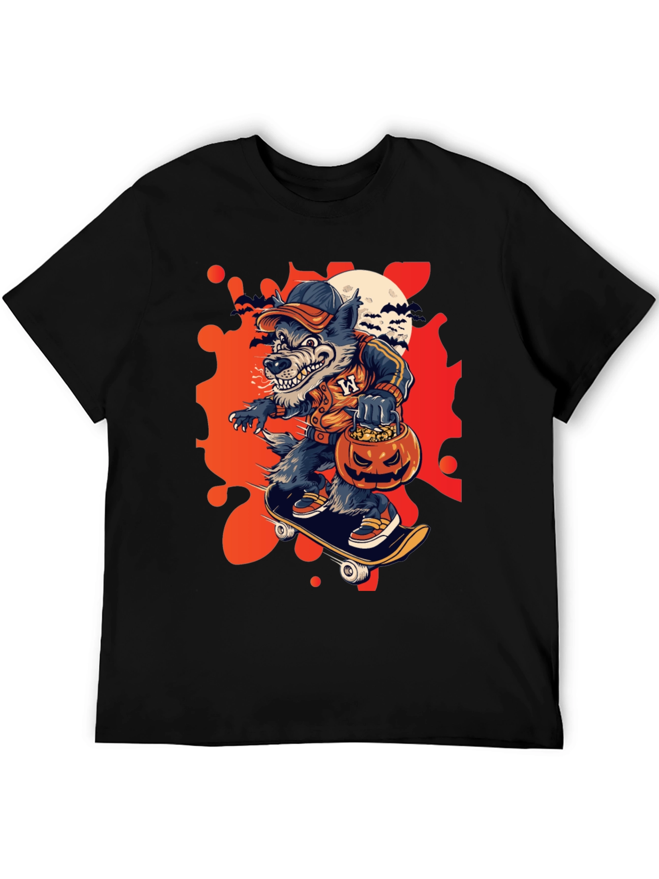 Halloween Werewolf Skate Tee