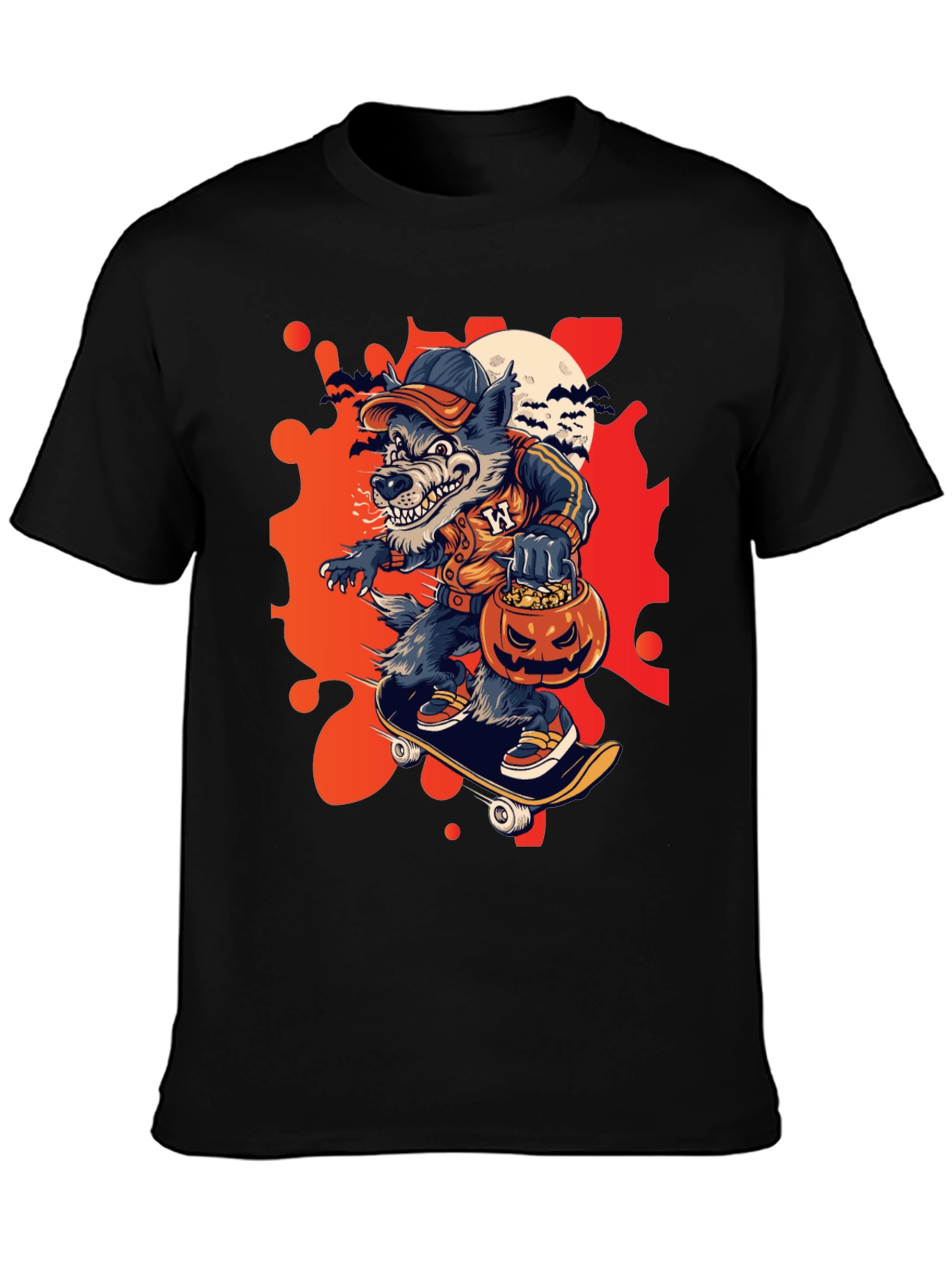 Halloween Werewolf Skate Tee