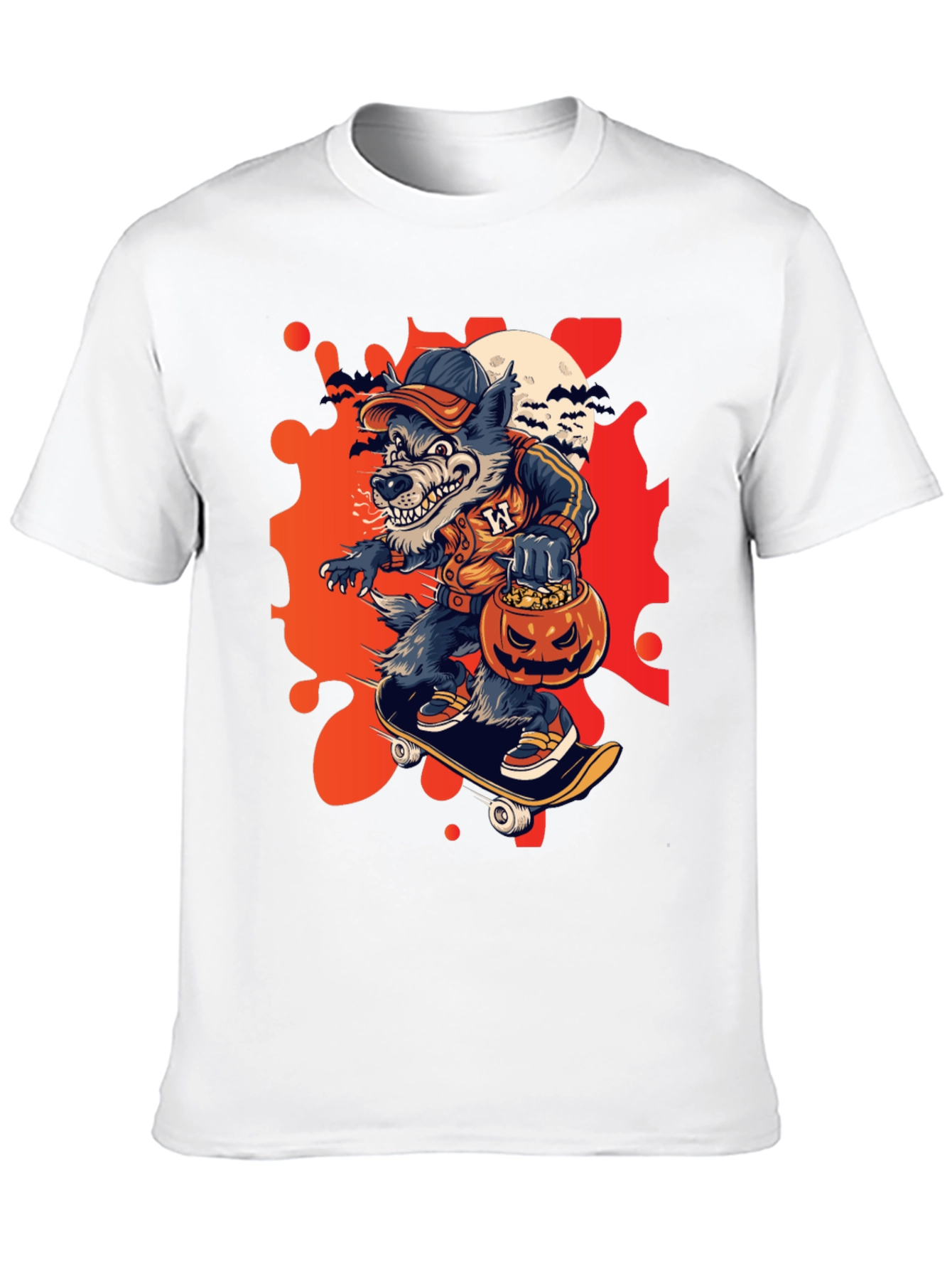 Halloween Werewolf Skate Tee