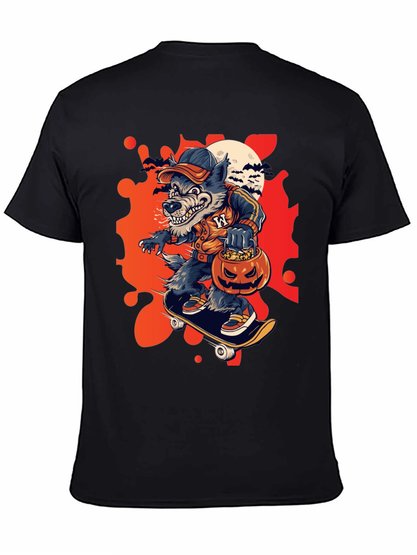 Halloween Werewolf Skate Tee