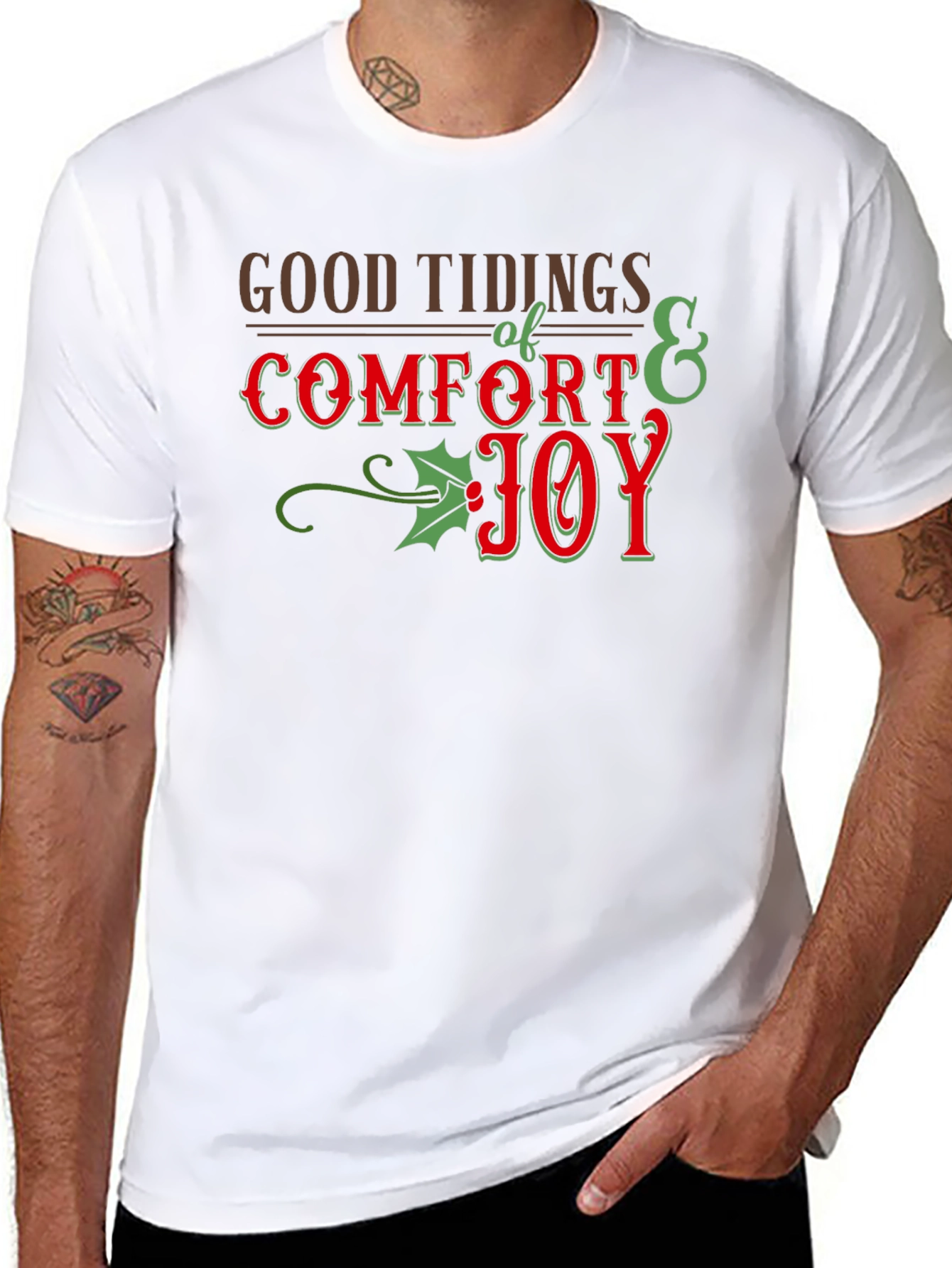 Good Tidings Comfort Joy Holiday T-Shirt