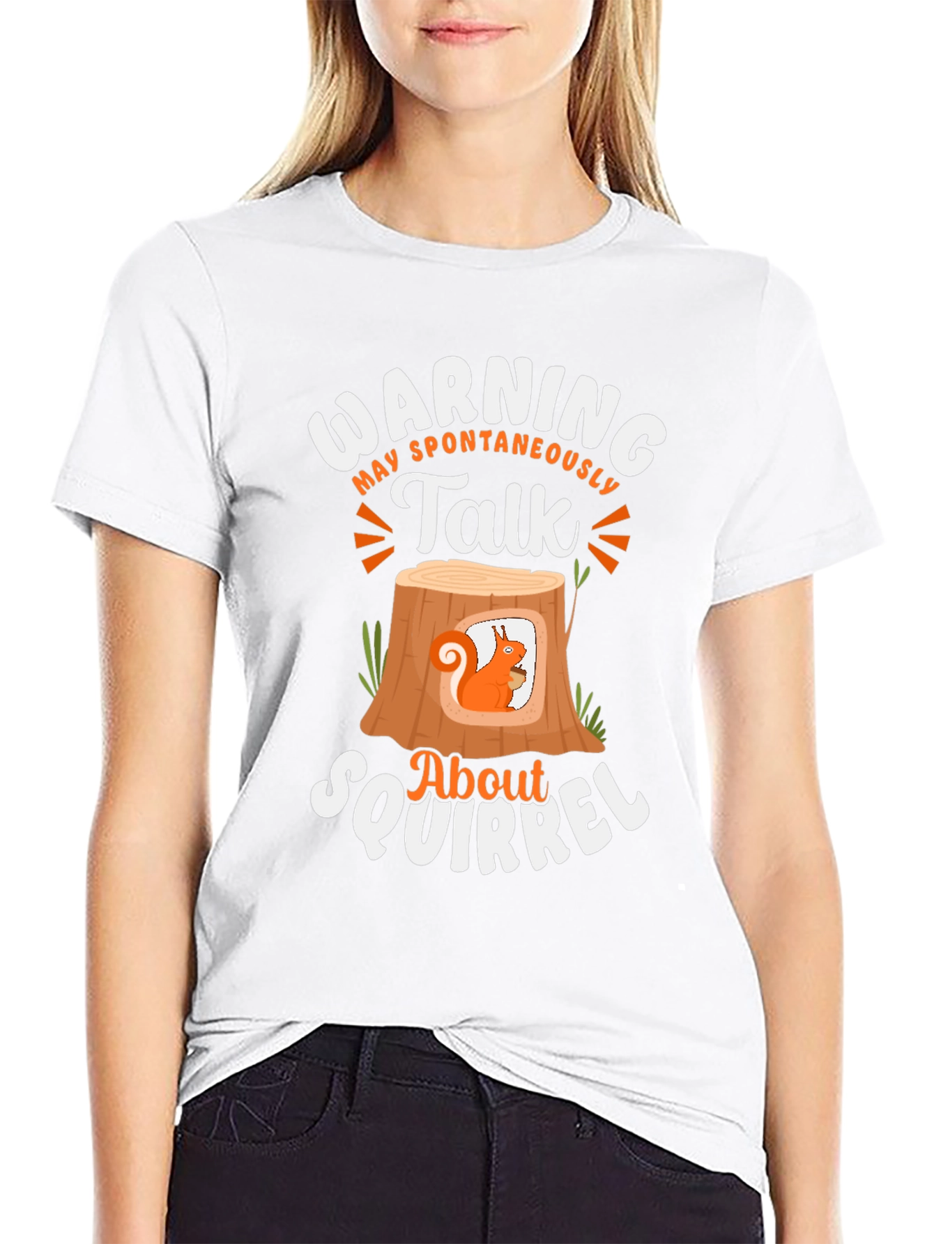 Warning Spontaneous Squirrel Talk T-Shirt