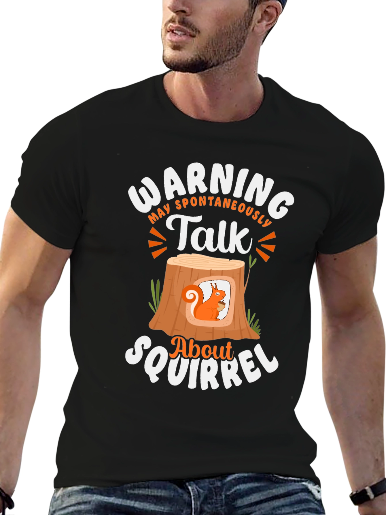 Warning Spontaneous Squirrel Talk T-Shirt