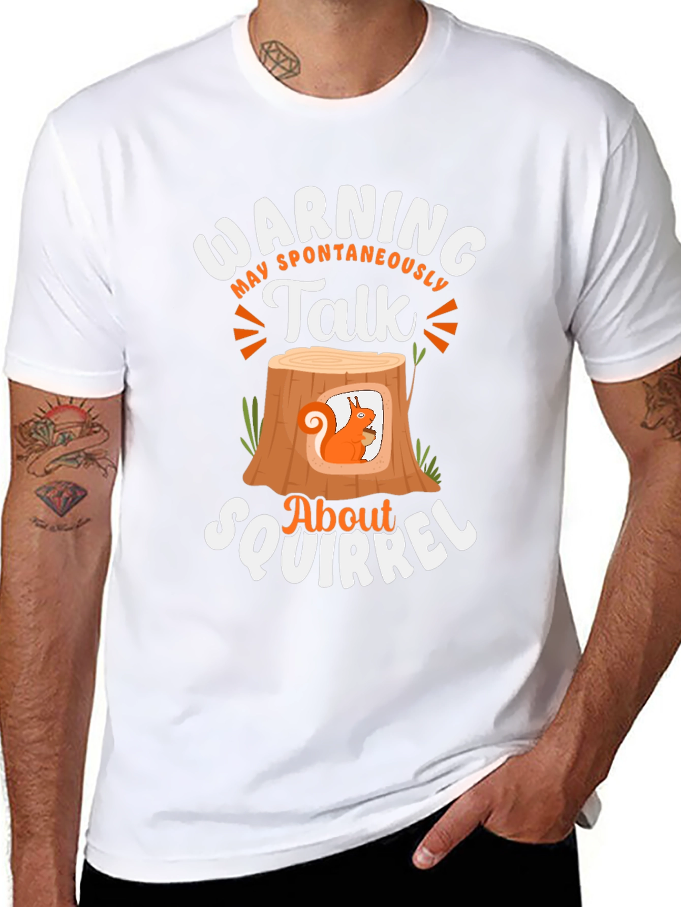 Warning Spontaneous Squirrel Talk T-Shirt
