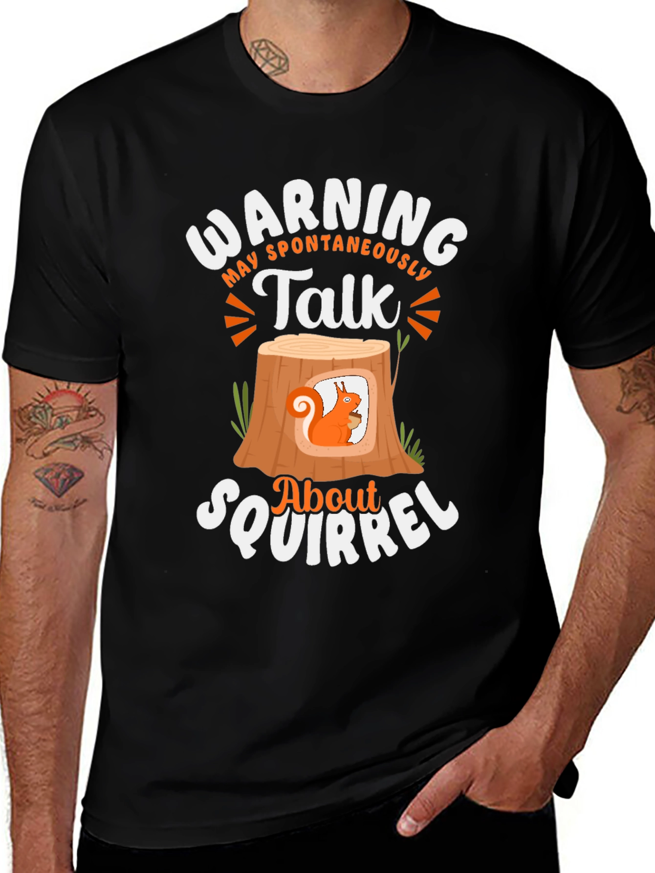 Warning Spontaneous Squirrel Talk T-Shirt