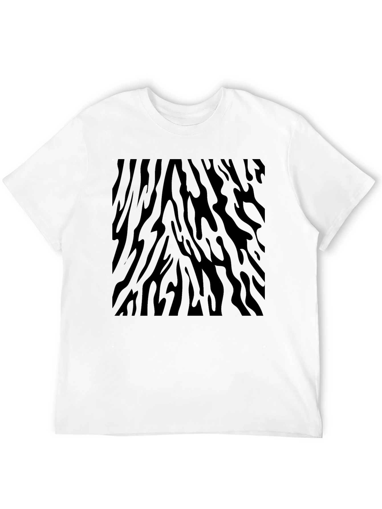 Black Zebra Print T-Shirt