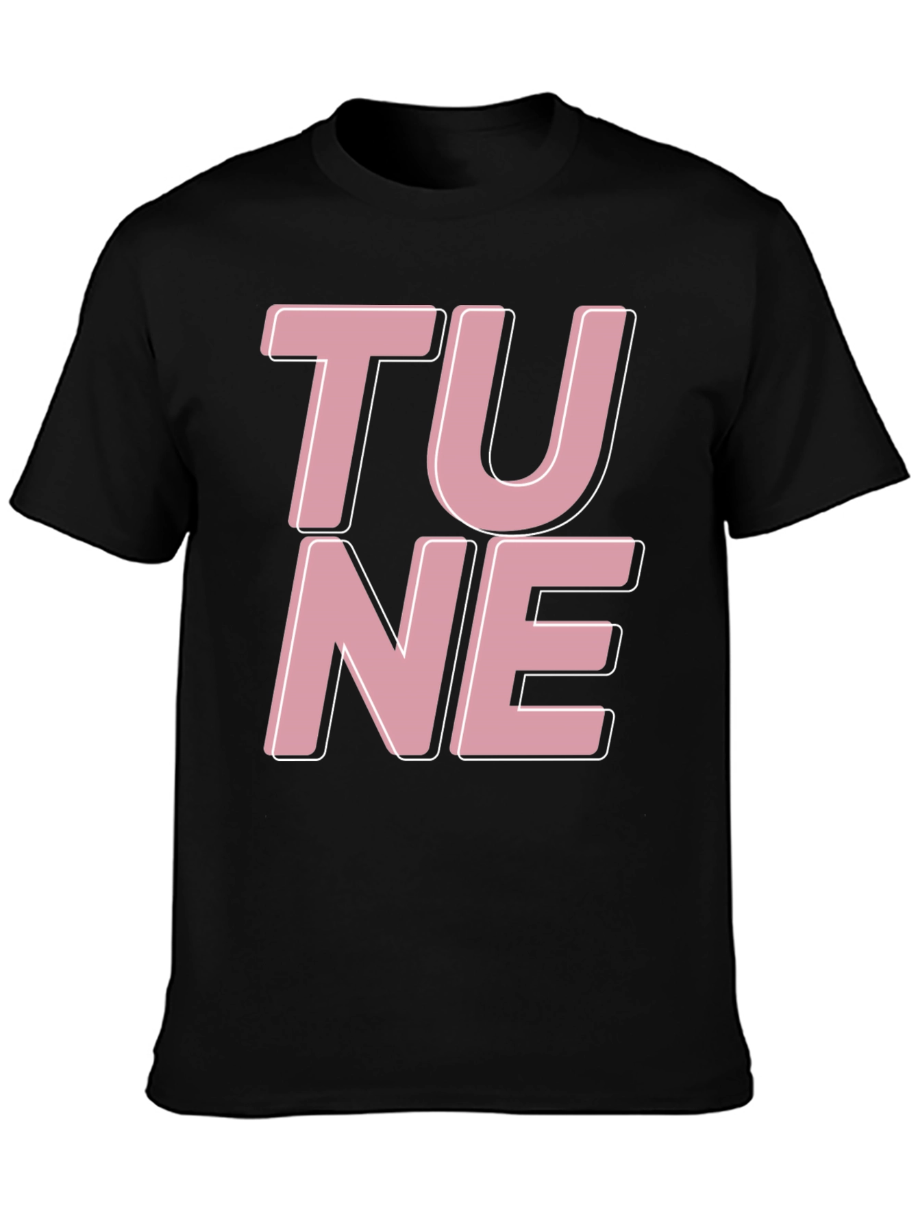 Tune Graphic Tee - Black Cotton T-Shirt