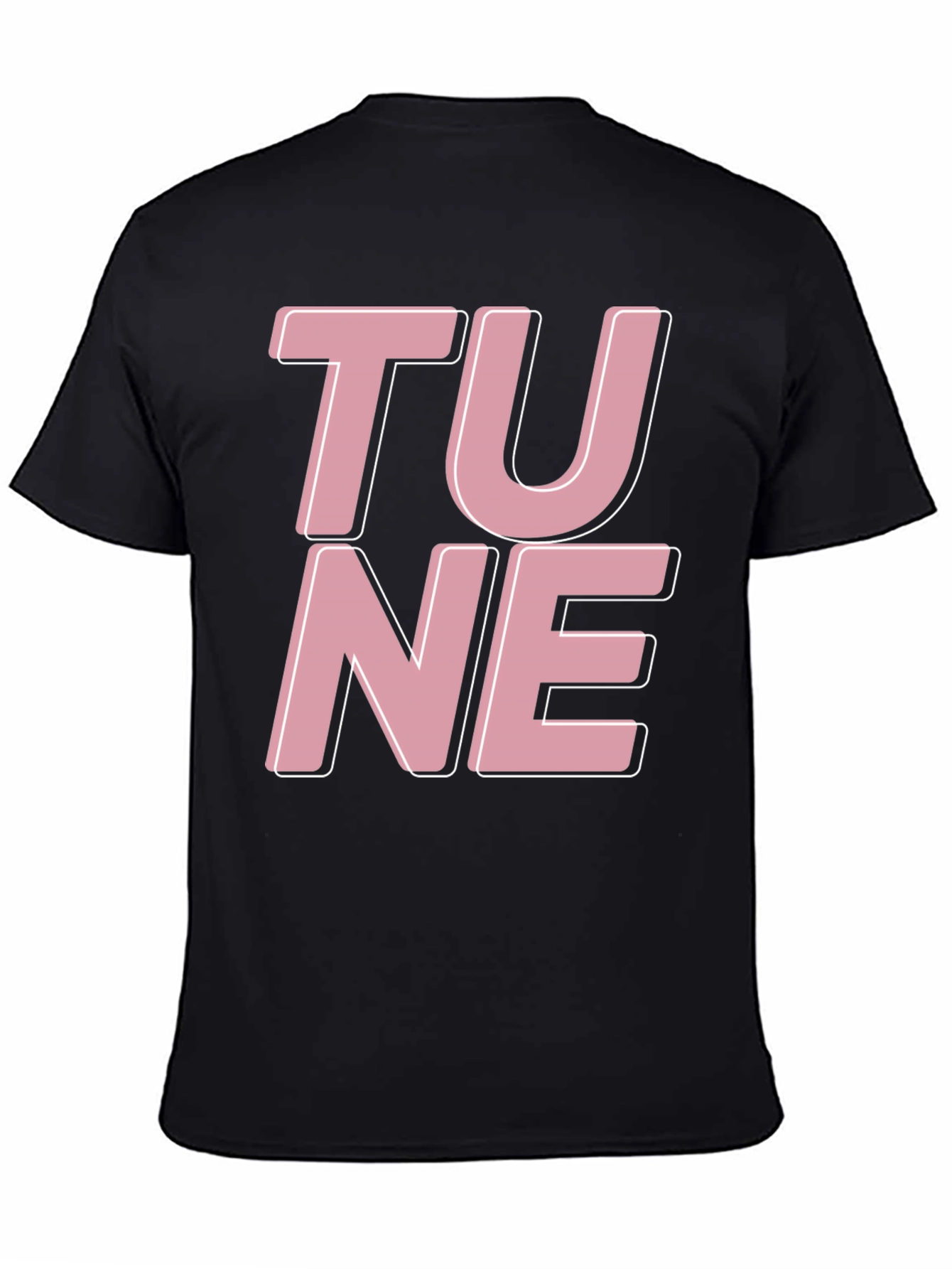 Tune Graphic Tee - Black Cotton T-Shirt