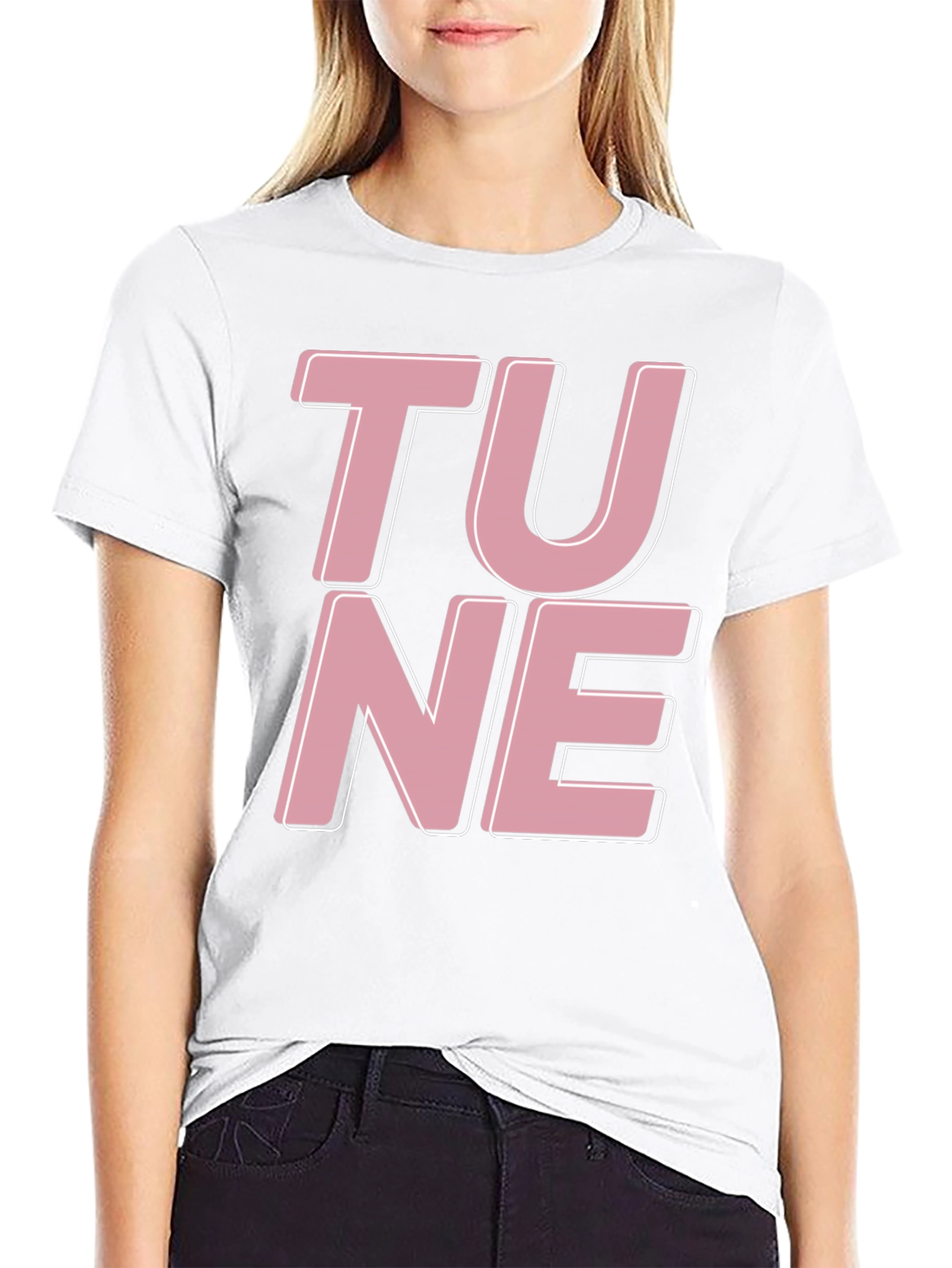 Tune Graphic Tee - Black Cotton T-Shirt