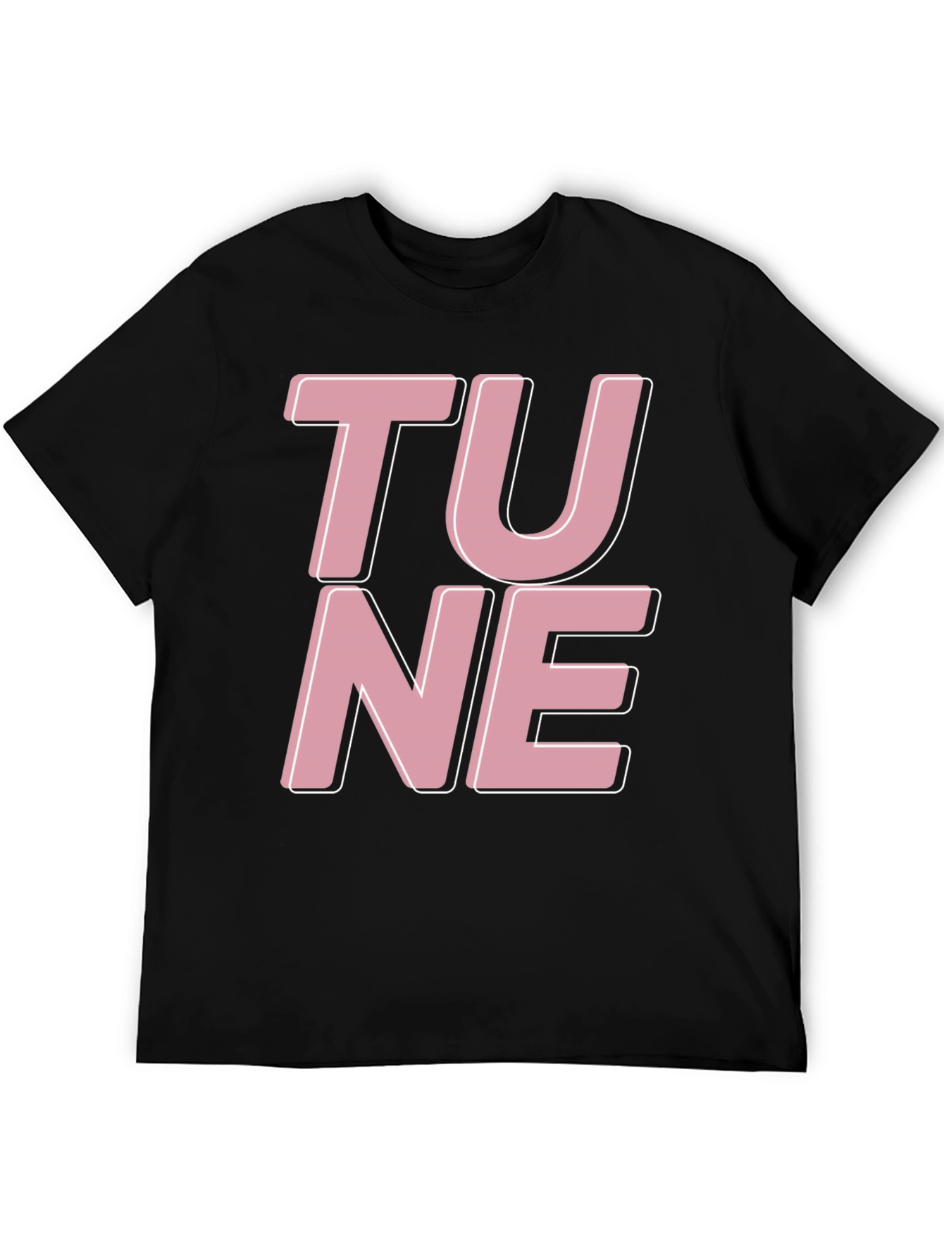Tune Graphic Tee - Black Cotton T-Shirt
