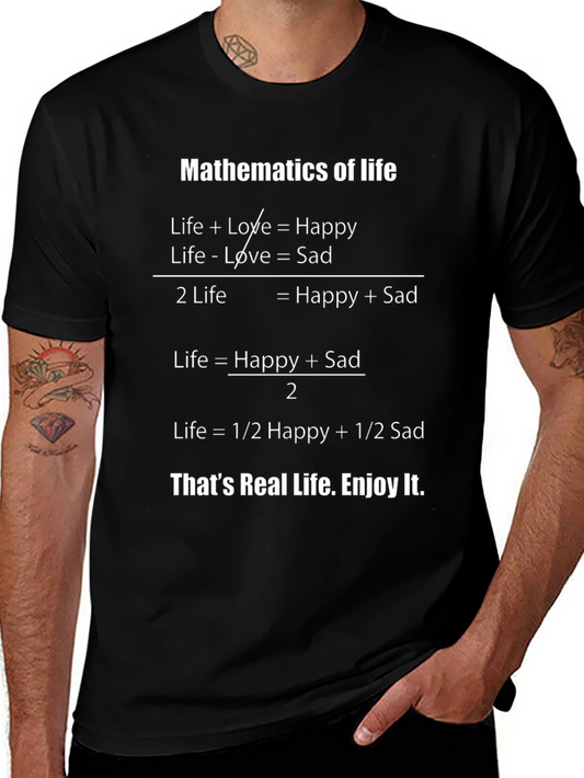 Mathematics of Life Graphic T-Shirt - Unisex