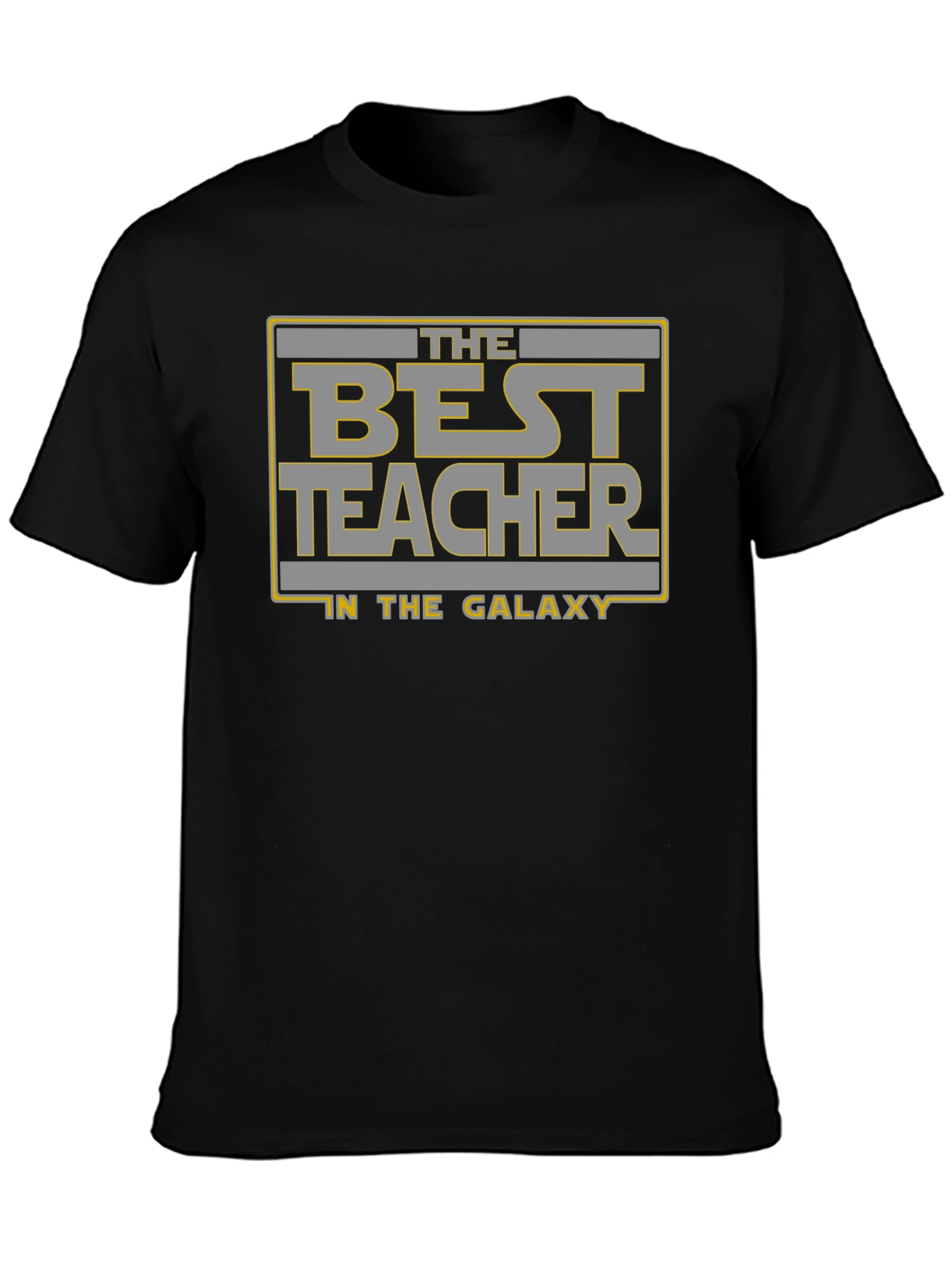 Best Teacher in the Galaxy Black Graphic T-Shirt