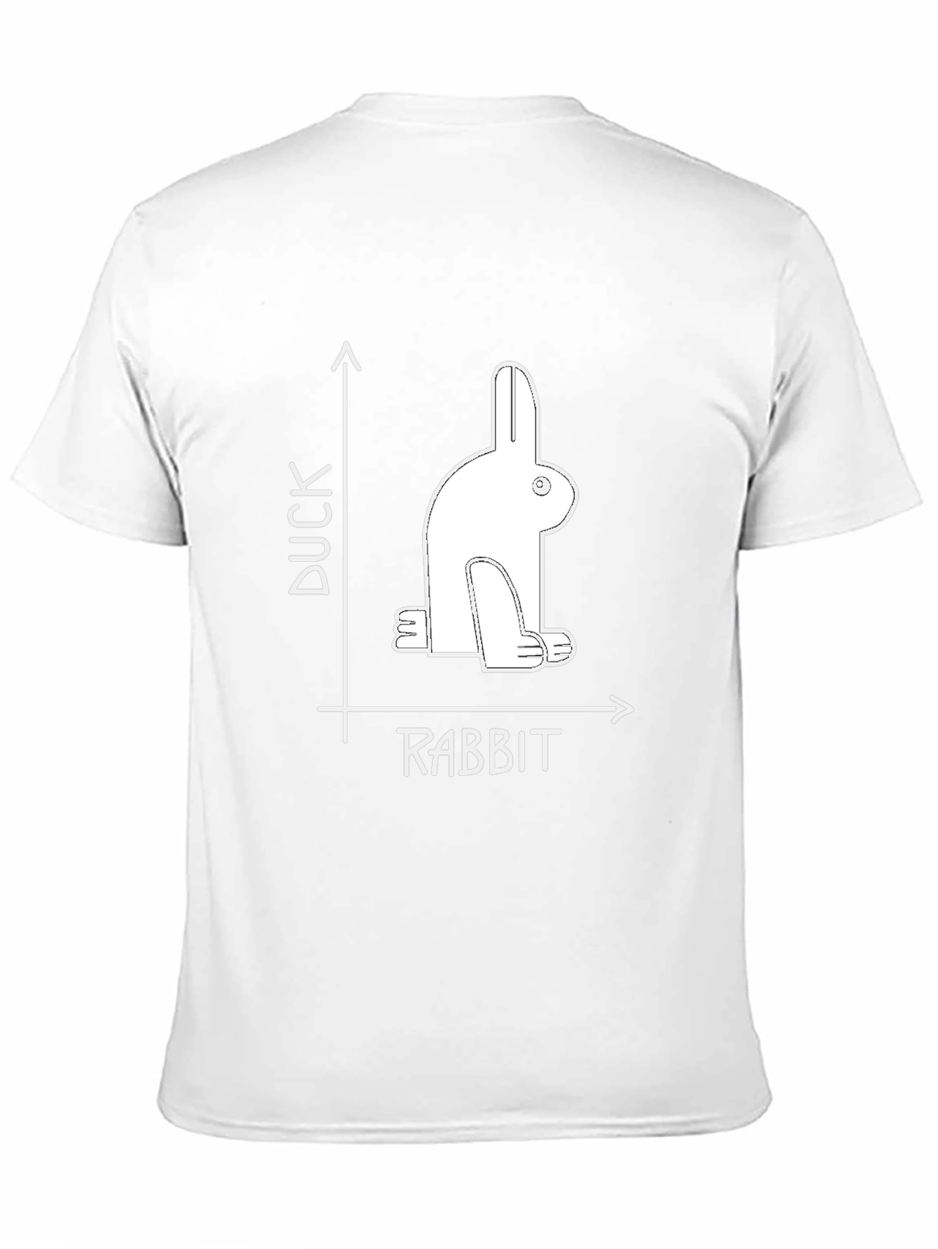 Duck Rabbit Illusion Graphic Tee - Visual Puzzle T-Shirt