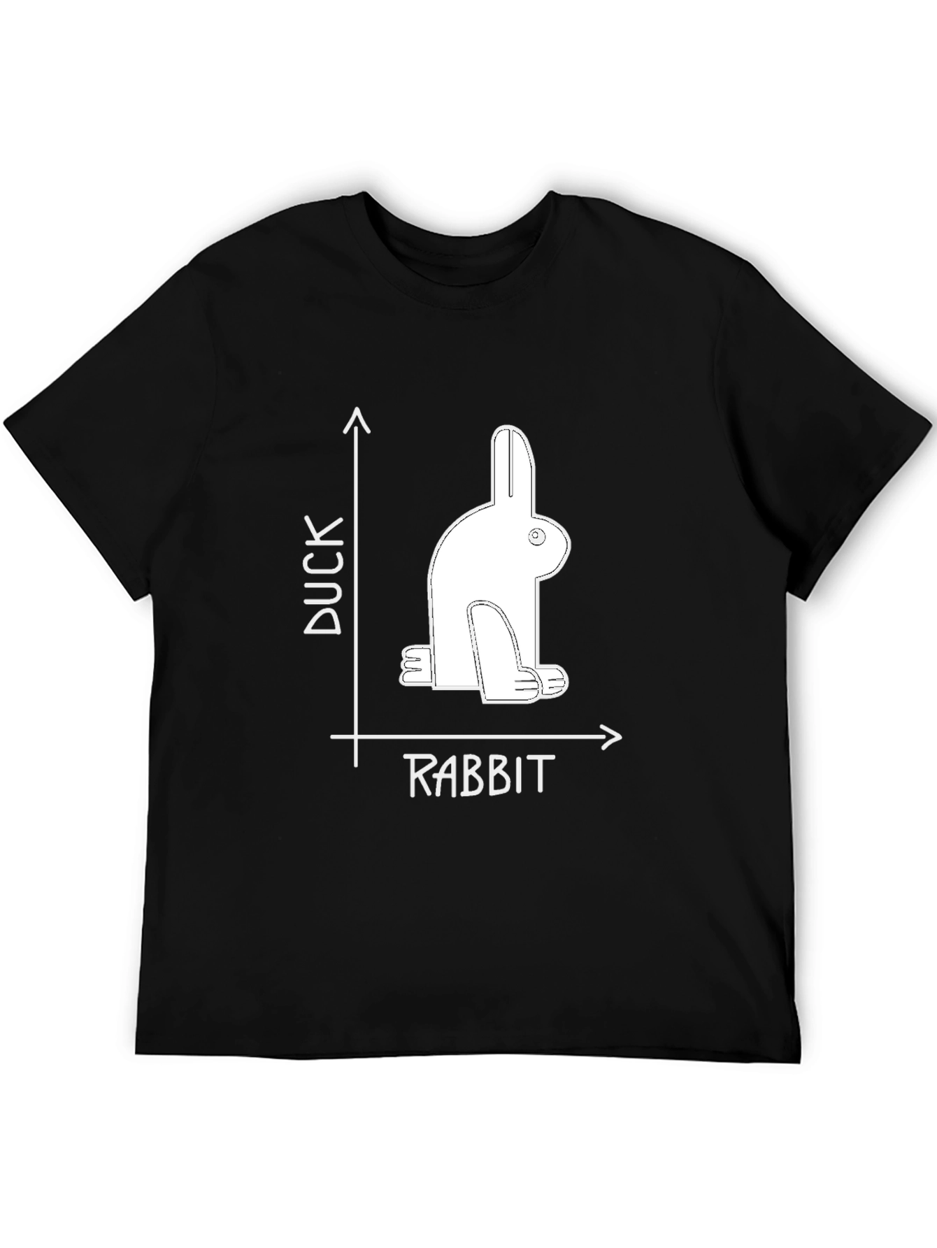 Duck Rabbit Illusion Graphic Tee - Visual Puzzle T-Shirt