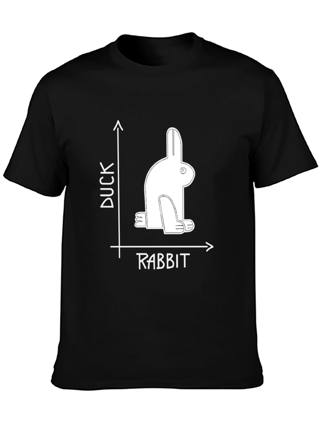 Duck Rabbit Illusion Graphic Tee - Visual Puzzle T-Shirt