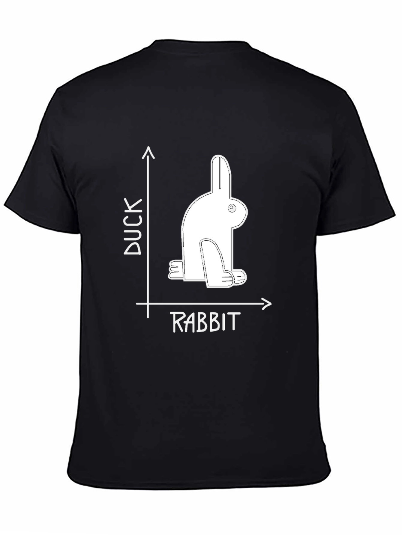 Duck Rabbit Illusion Graphic Tee - Visual Puzzle T-Shirt