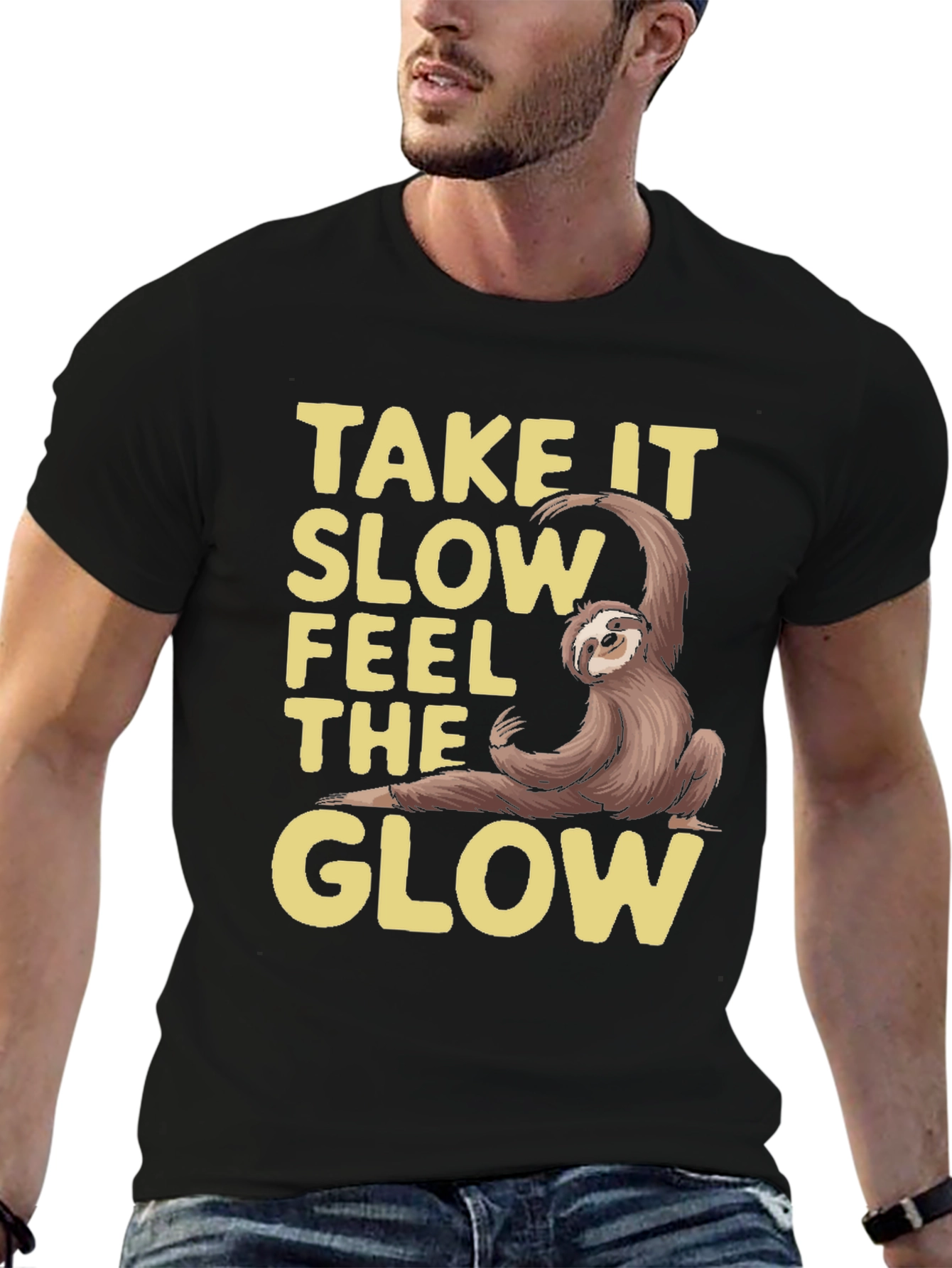 Take It Slow Sloth Graphic Tee - Relaxed Fit
