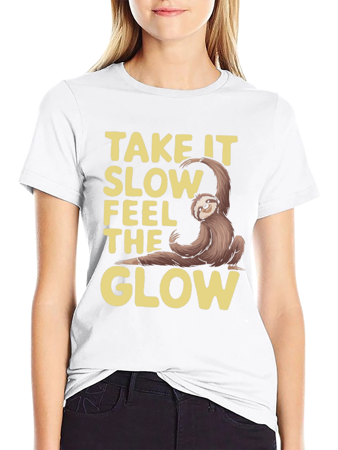 Take It Slow Sloth Graphic Tee - Relaxed Fit