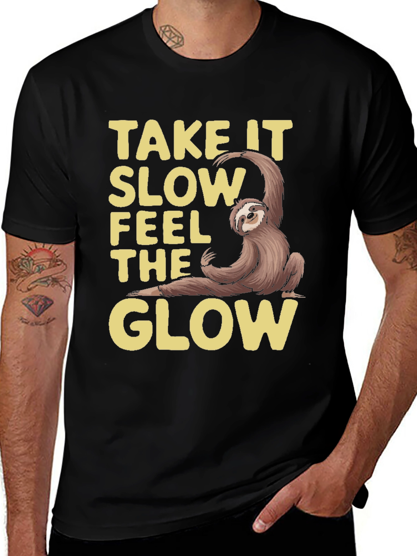 Take It Slow Sloth Graphic Tee - Relaxed Fit