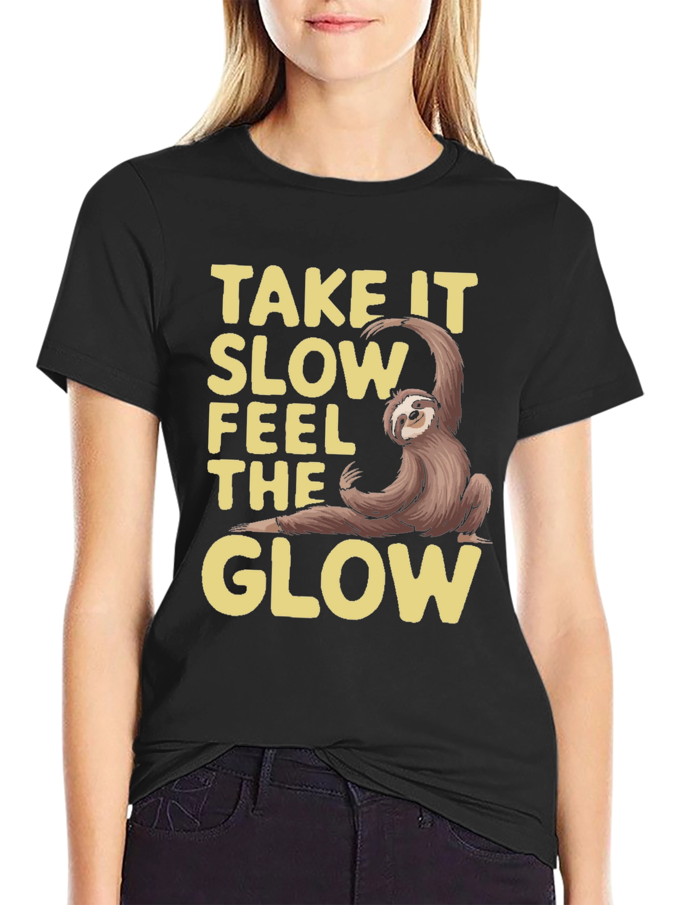 Take It Slow Sloth Graphic Tee - Relaxed Fit
