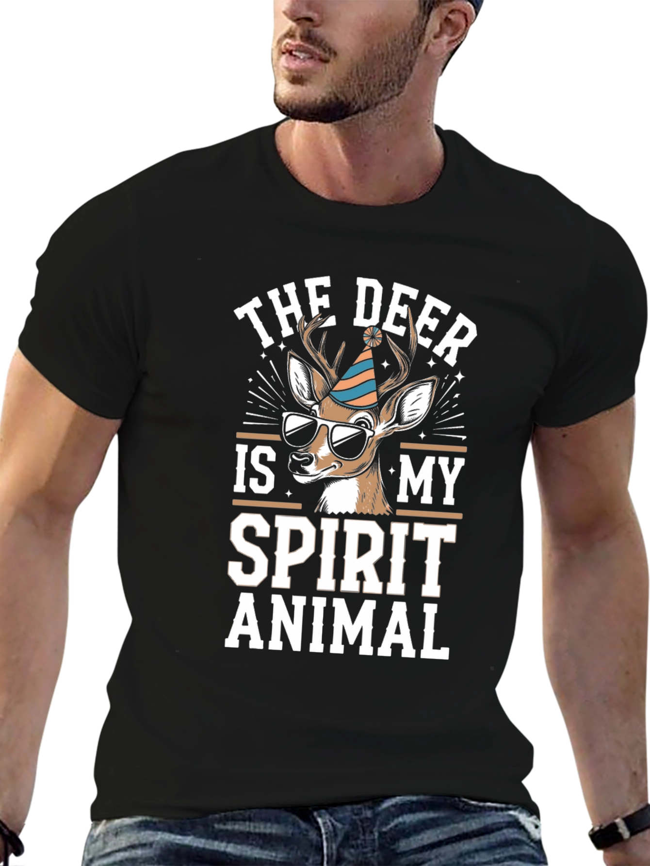 Deer Spirit Animal Graphic T-Shirt