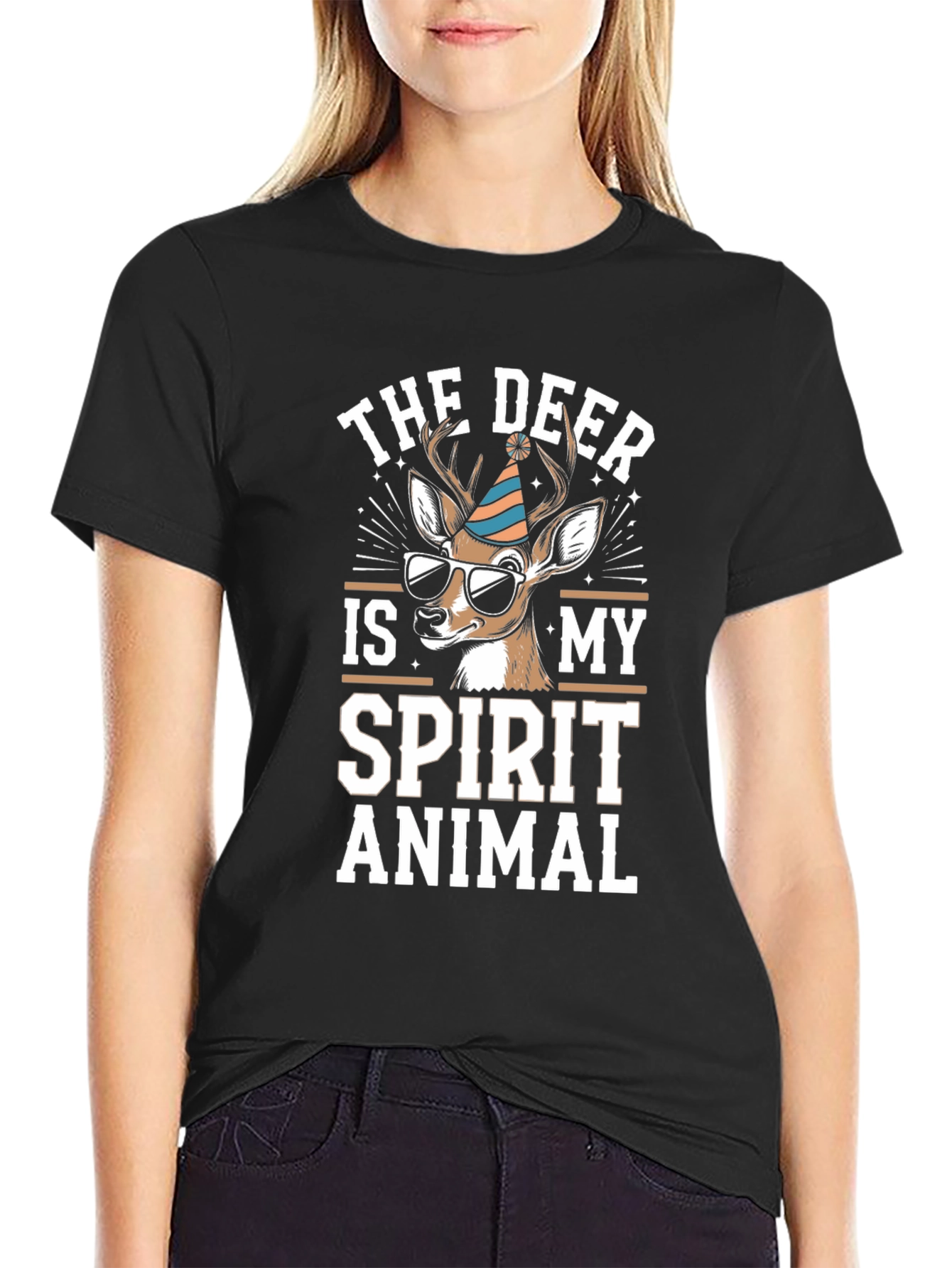 Deer Spirit Animal Graphic T-Shirt