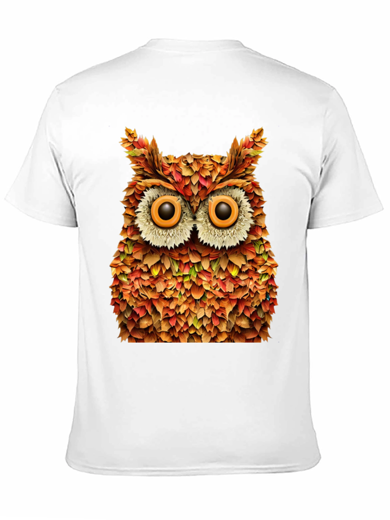 Autumn Owl Graphic T-Shirt - Nature Inspired Design