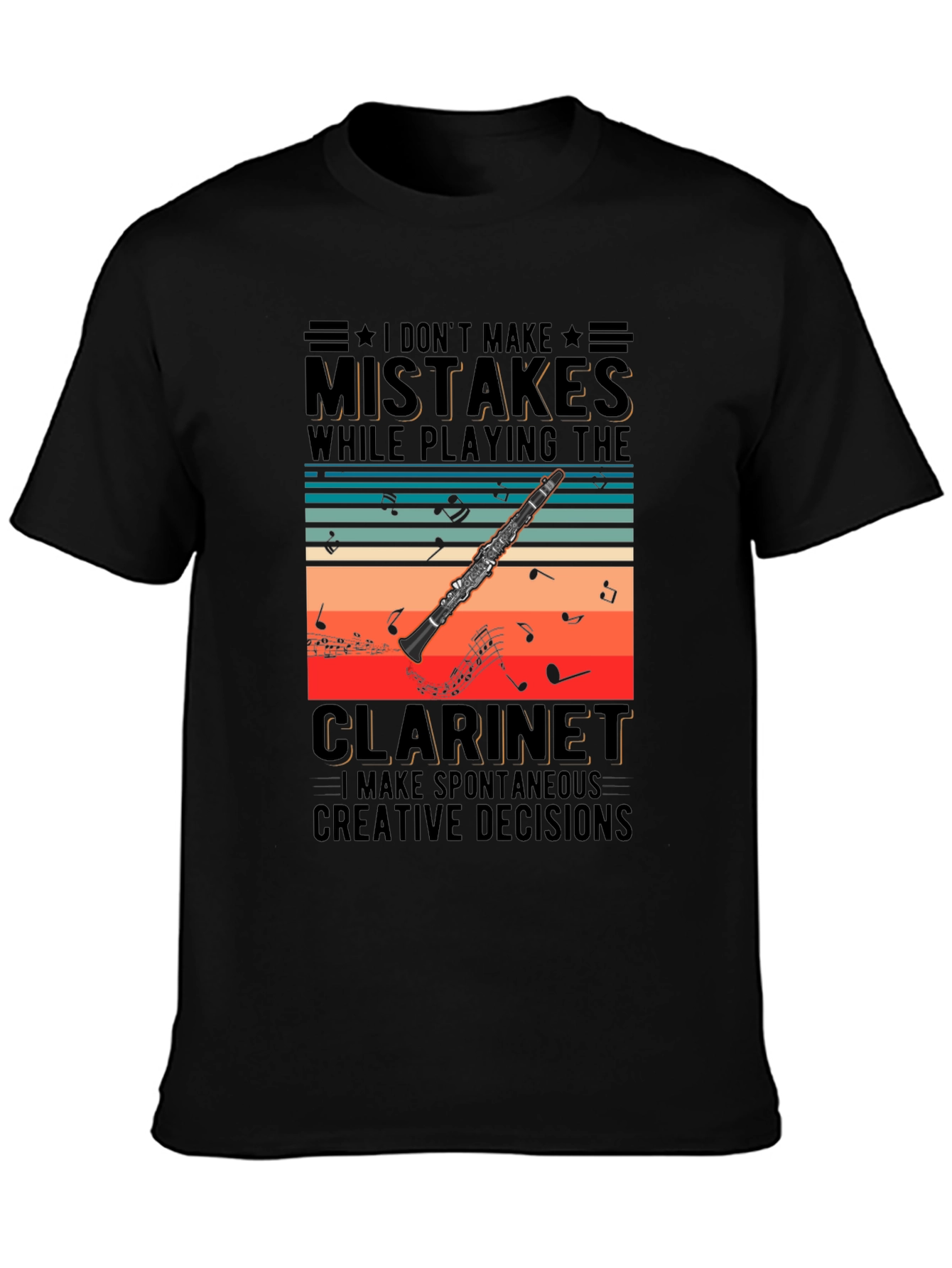 Clarinet Player T-Shirt - Spontaneous Creative Decisions