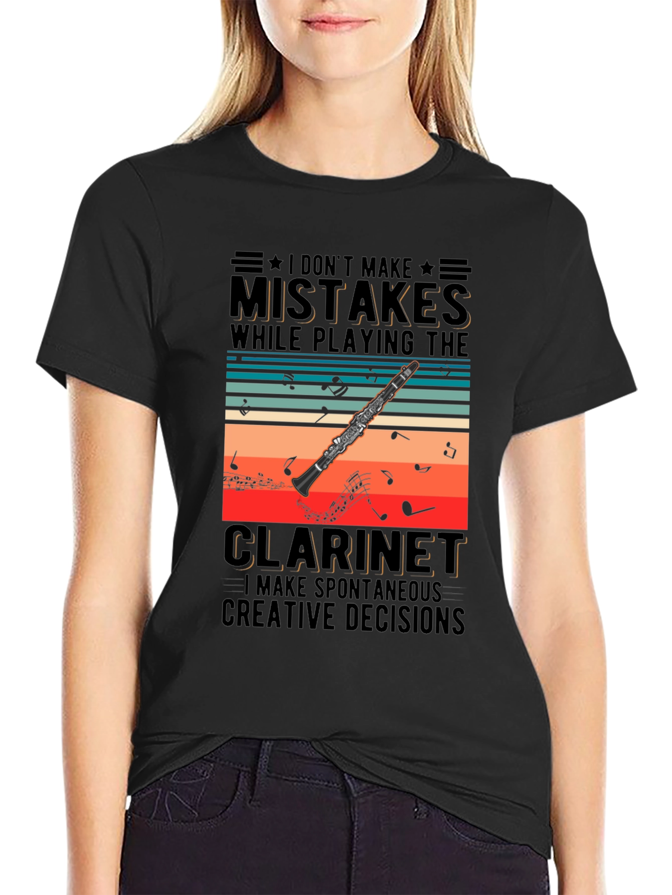 Clarinet Player T-Shirt - Spontaneous Creative Decisions