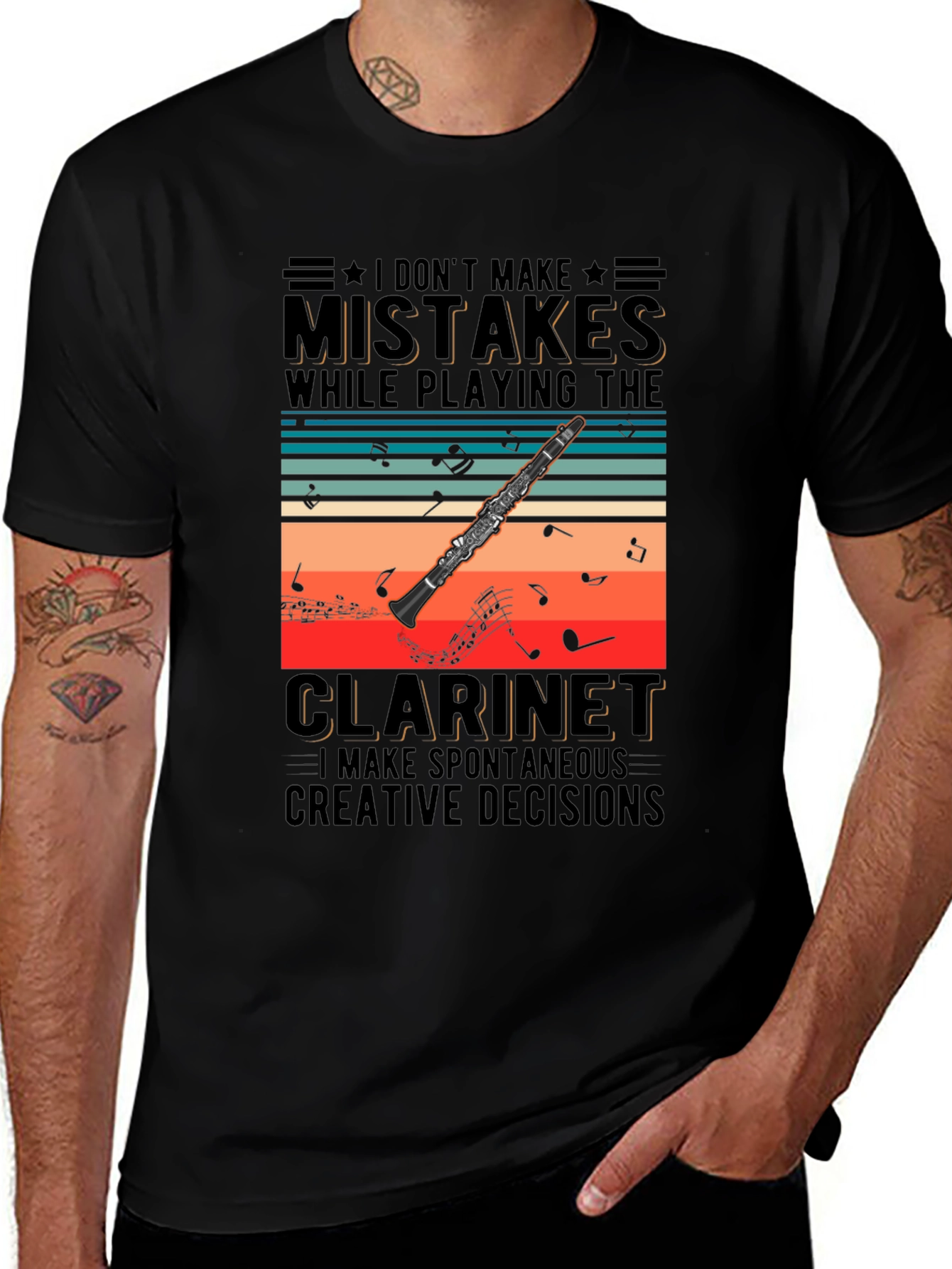 Clarinet Player T-Shirt - Spontaneous Creative Decisions