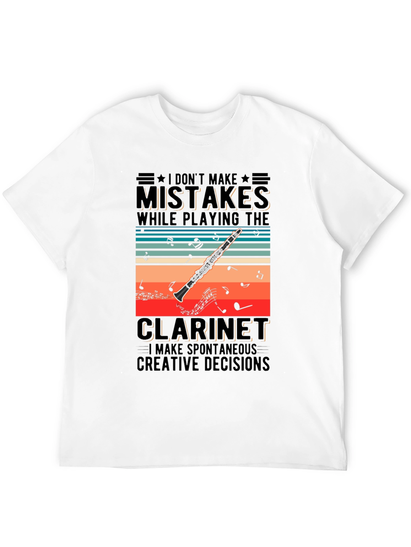 Clarinet Player T-Shirt - Spontaneous Creative Decisions