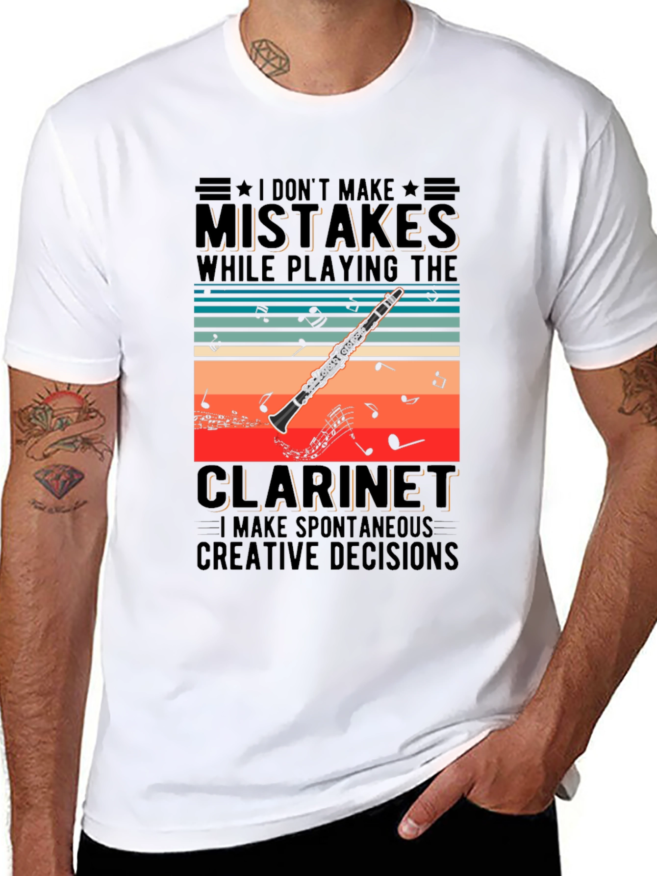 Clarinet Player T-Shirt - Spontaneous Creative Decisions