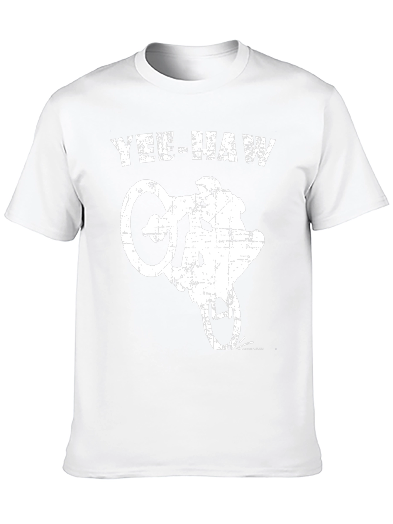 Yee-Haw Motorcycle Stunt T-Shirt - Black