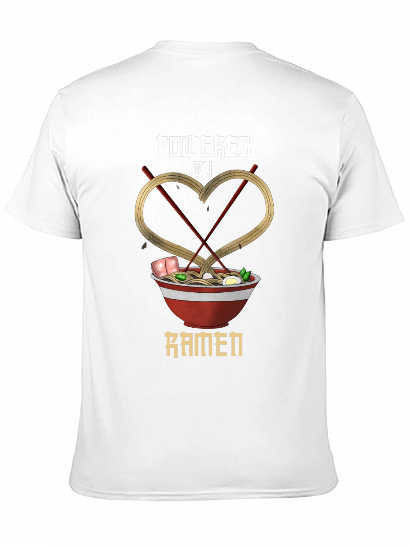 Powered by Ramen Graphic Tee - Unisex Black T-Shirt