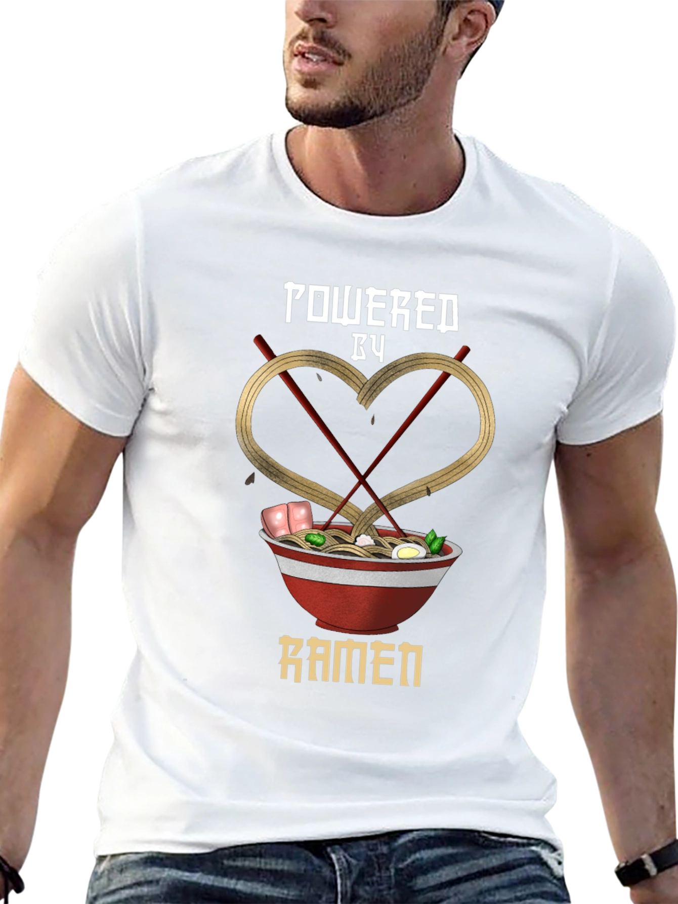 Powered by Ramen Graphic Tee - Unisex Black T-Shirt
