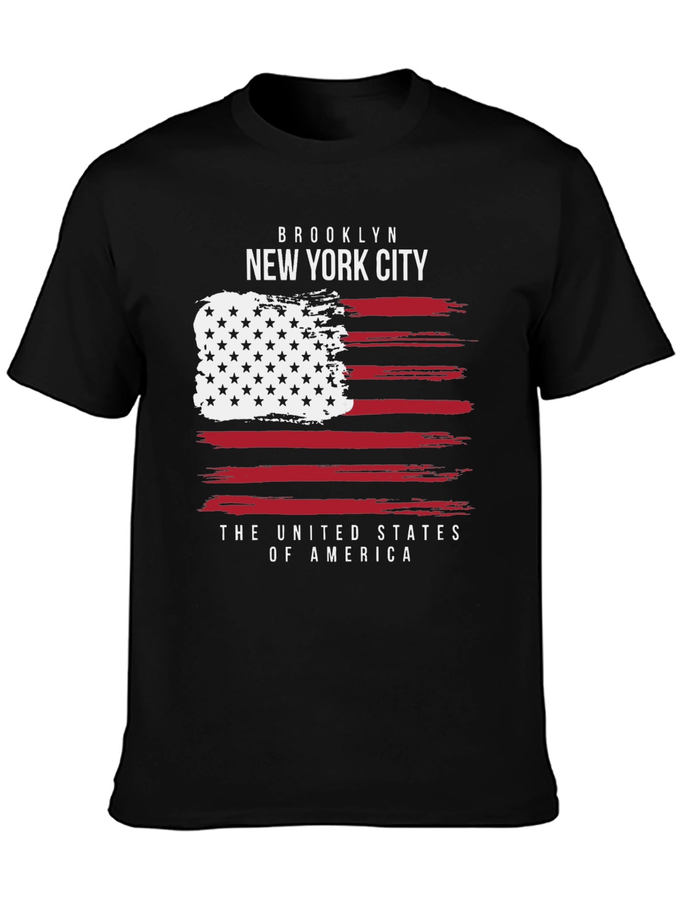 Brooklyn New York City Patriotic USA Flag T-Shirt