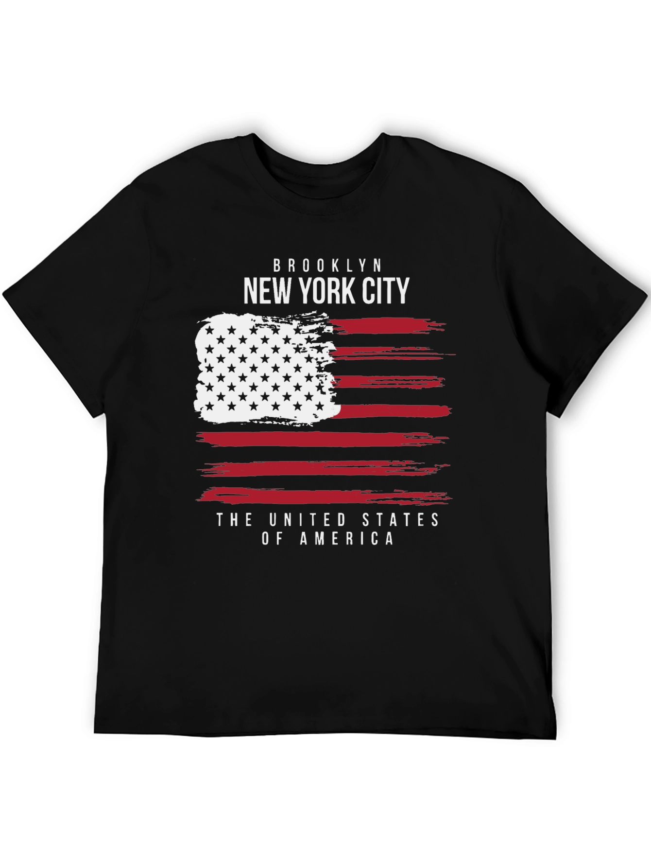 Brooklyn New York City Patriotic USA Flag T-Shirt